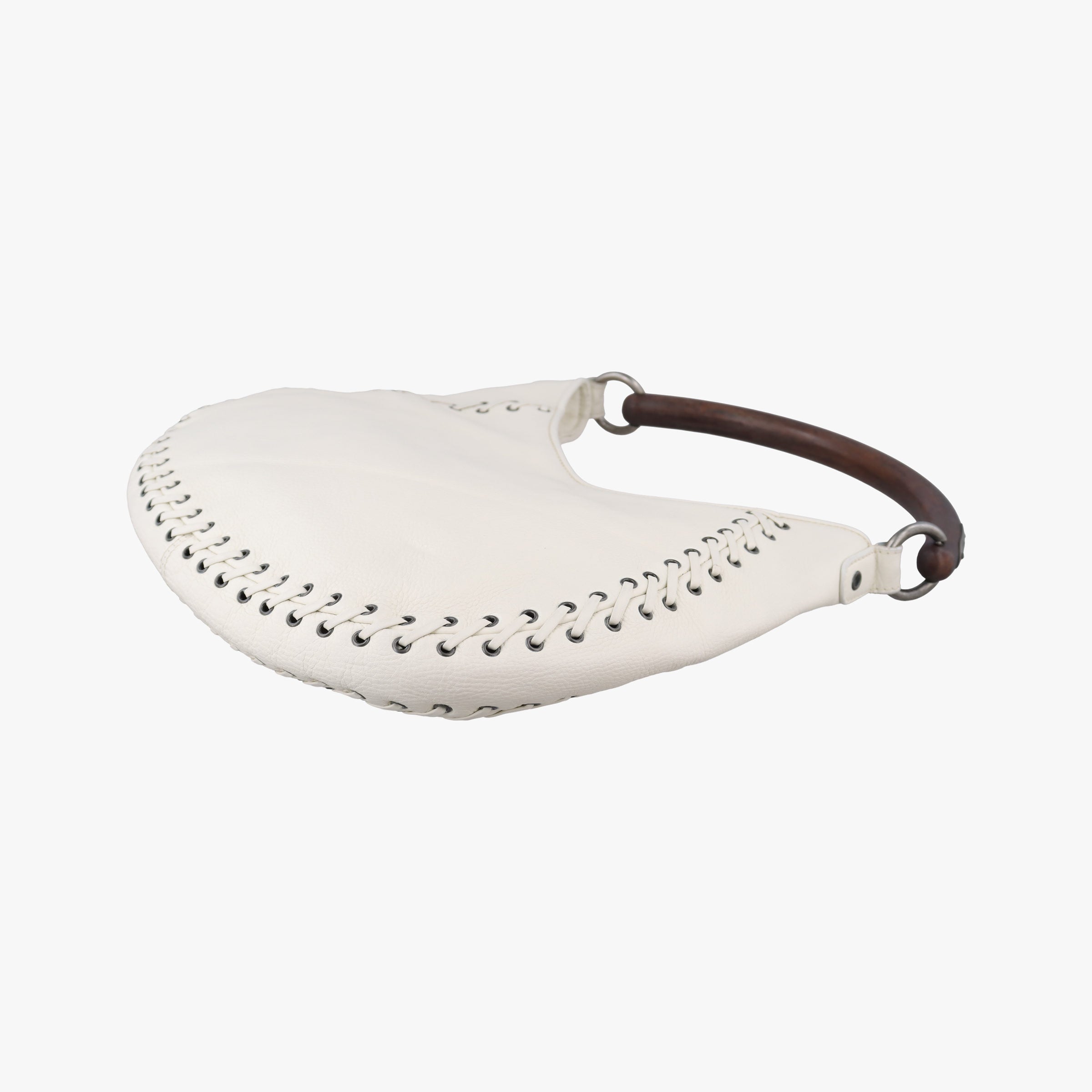 Pre-owned Christian Dior Ethnic Hobo White Leather  handbag | stylenewstar