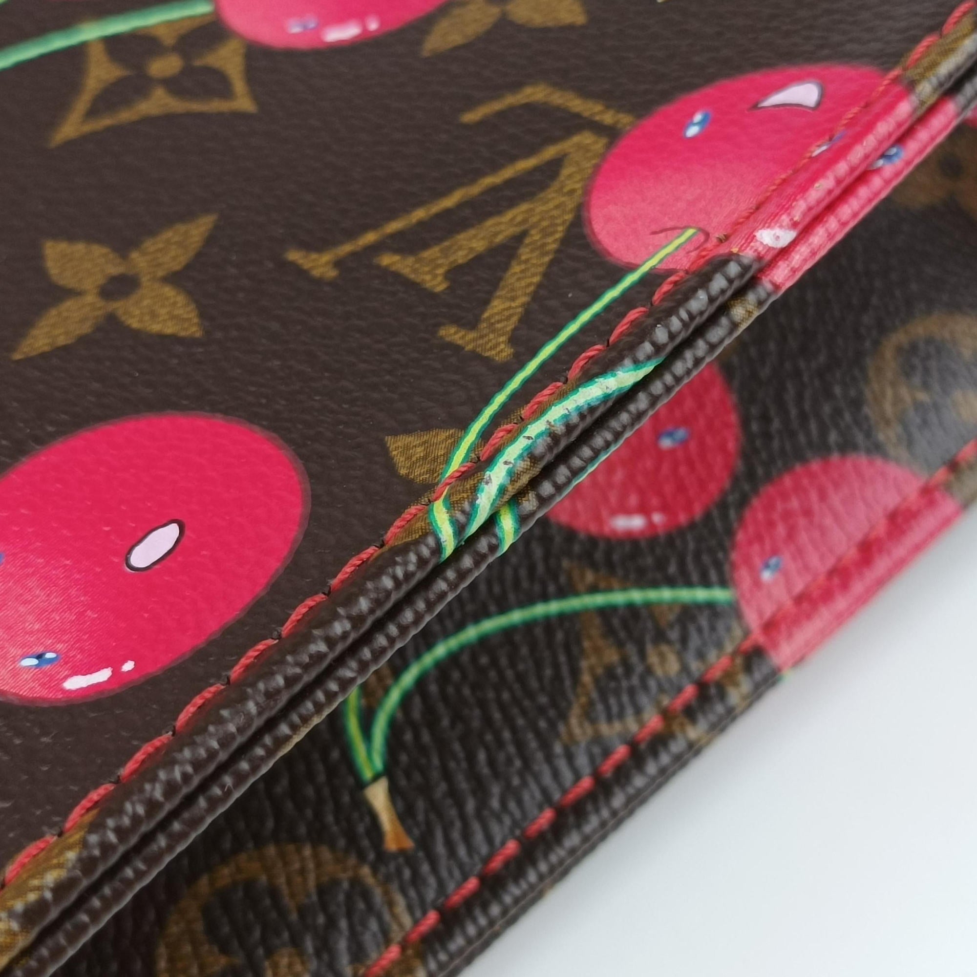 Secondhand Louis Vuitton Cherry Sac Plat Brown×Cherry Print Monogram Canvas M95010 handbag | stylenewstar