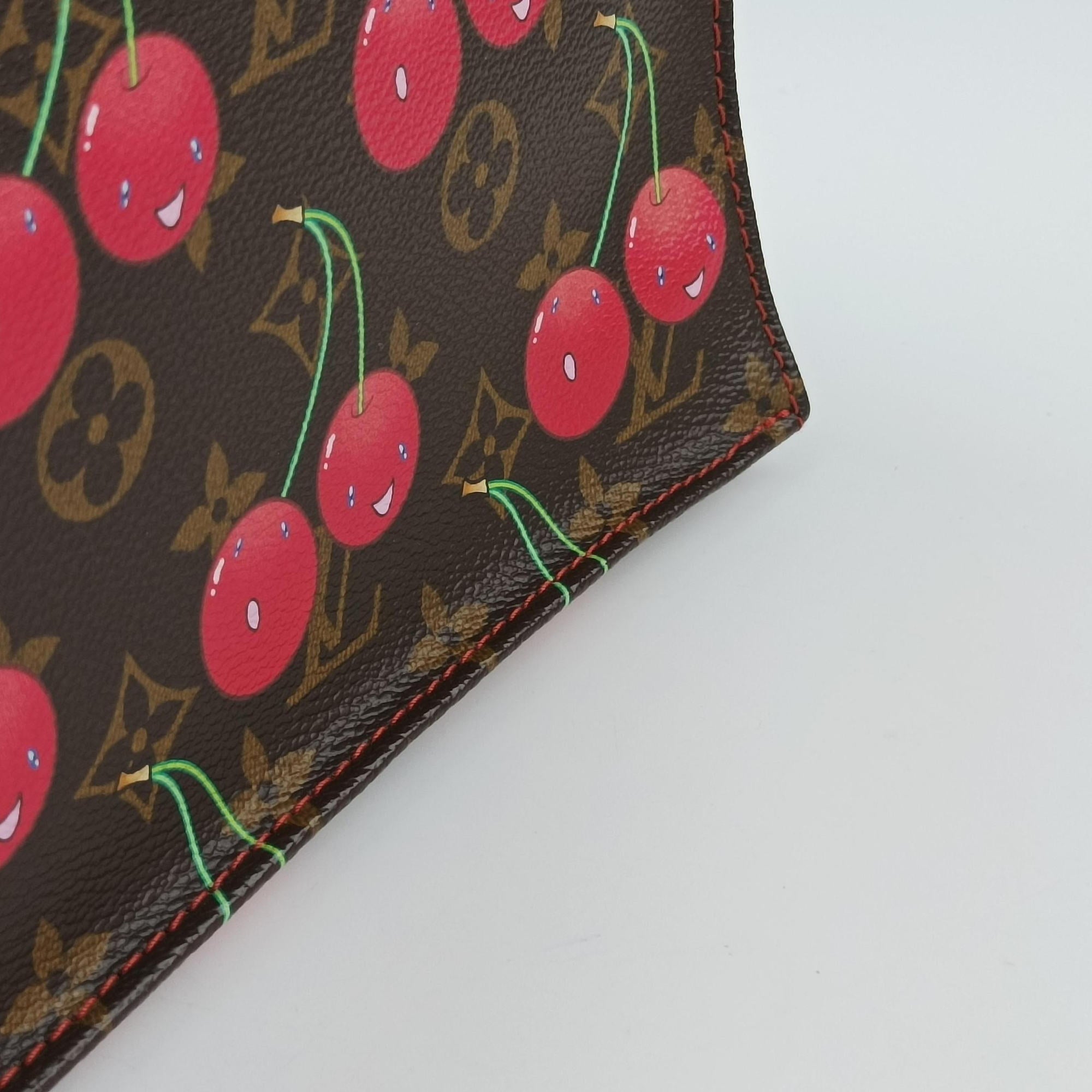 Secondhand Louis Vuitton Cherry Sac Plat Brown×Cherry Print Monogram Canvas M95010 handbag | stylenewstar