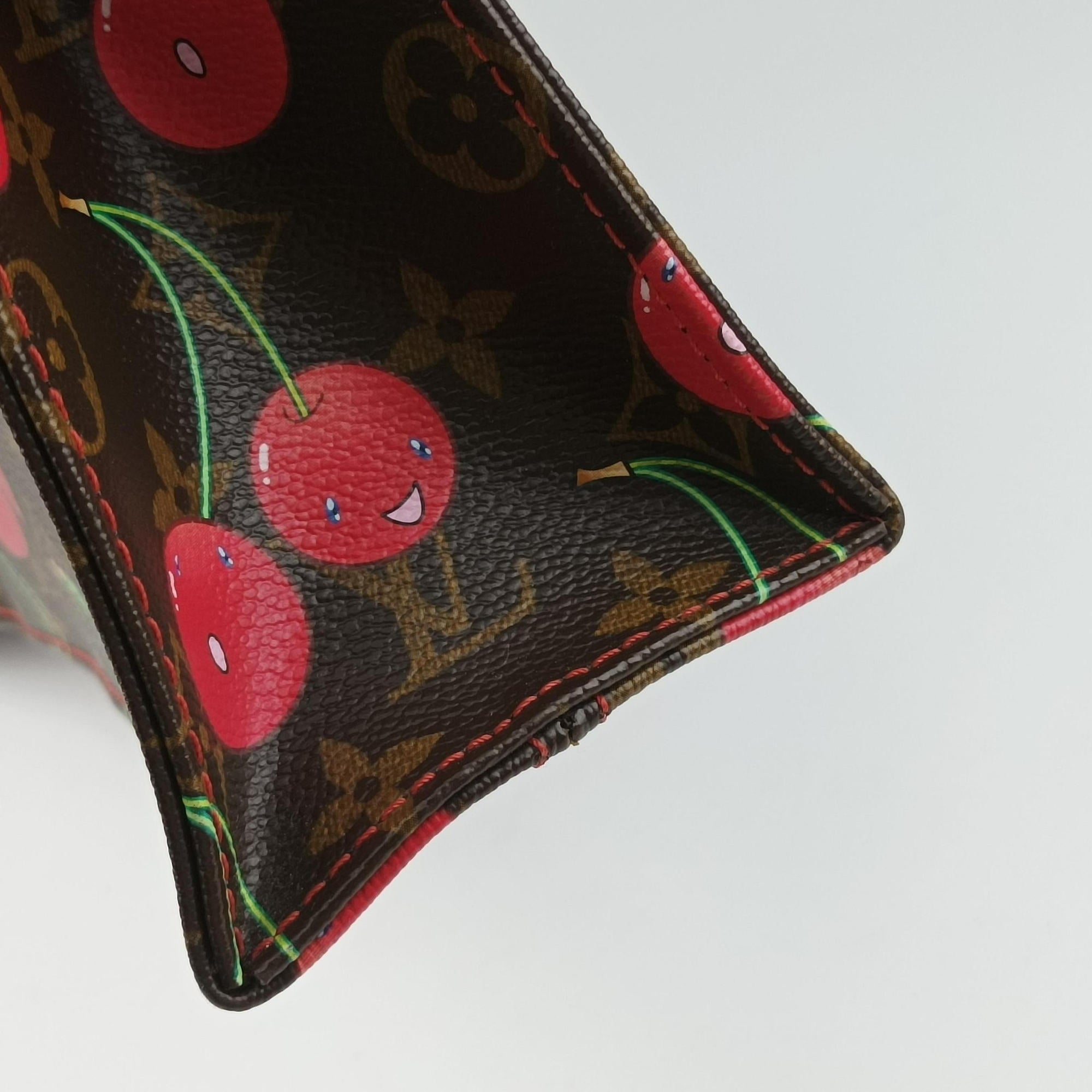 Secondhand Louis Vuitton Cherry Sac Plat Brown×Cherry Print Monogram Canvas M95010 handbag | stylenewstar