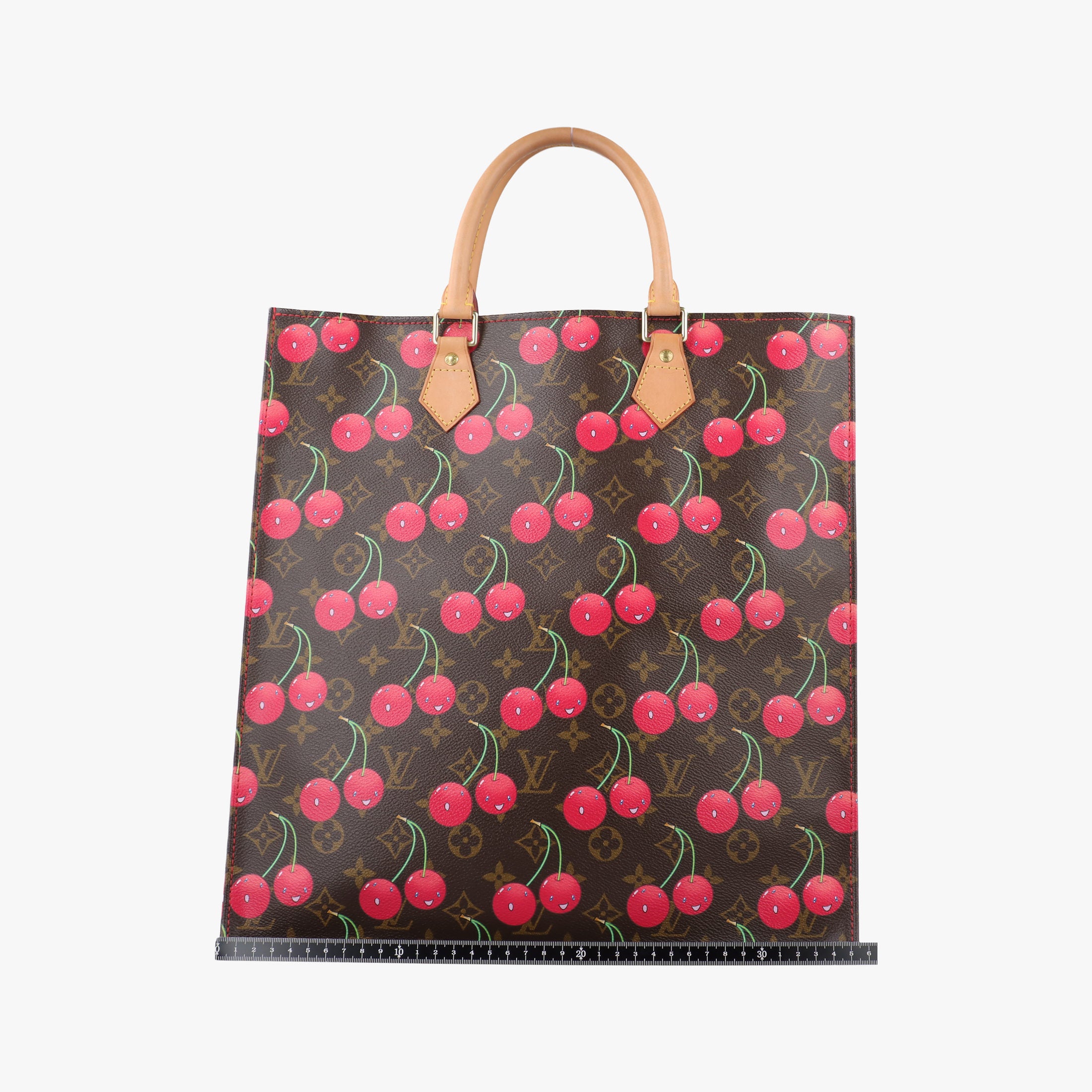 Secondhand Louis Vuitton Cherry Sac Plat Brown×Cherry Print Monogram Canvas M95010 handbag | stylenewstar
