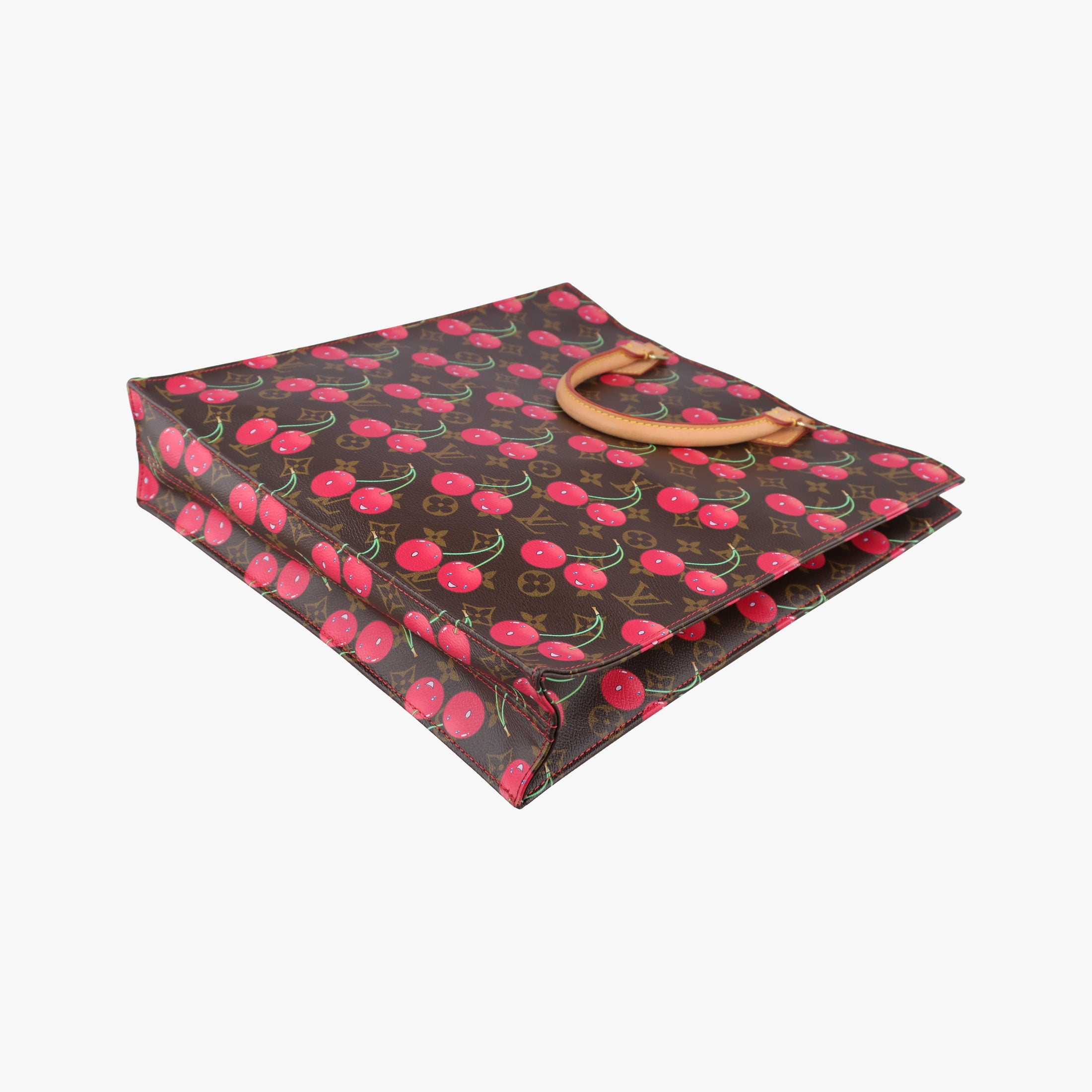 Secondhand Louis Vuitton Cherry Sac Plat Brown×Cherry Print Monogram Canvas M95010 handbag | stylenewstar