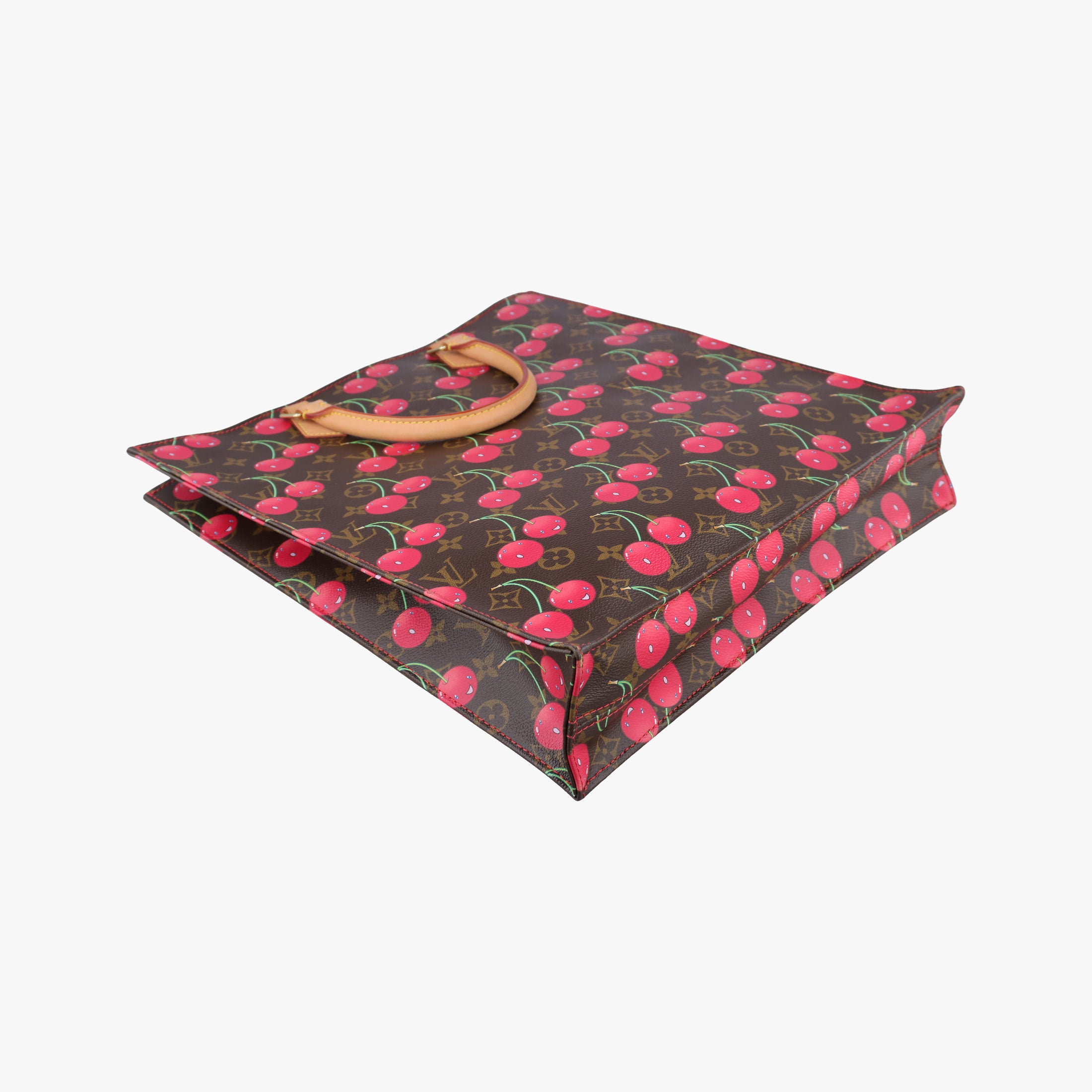Secondhand Louis Vuitton Cherry Sac Plat Brown×Cherry Print Monogram Canvas M95010 handbag | stylenewstar