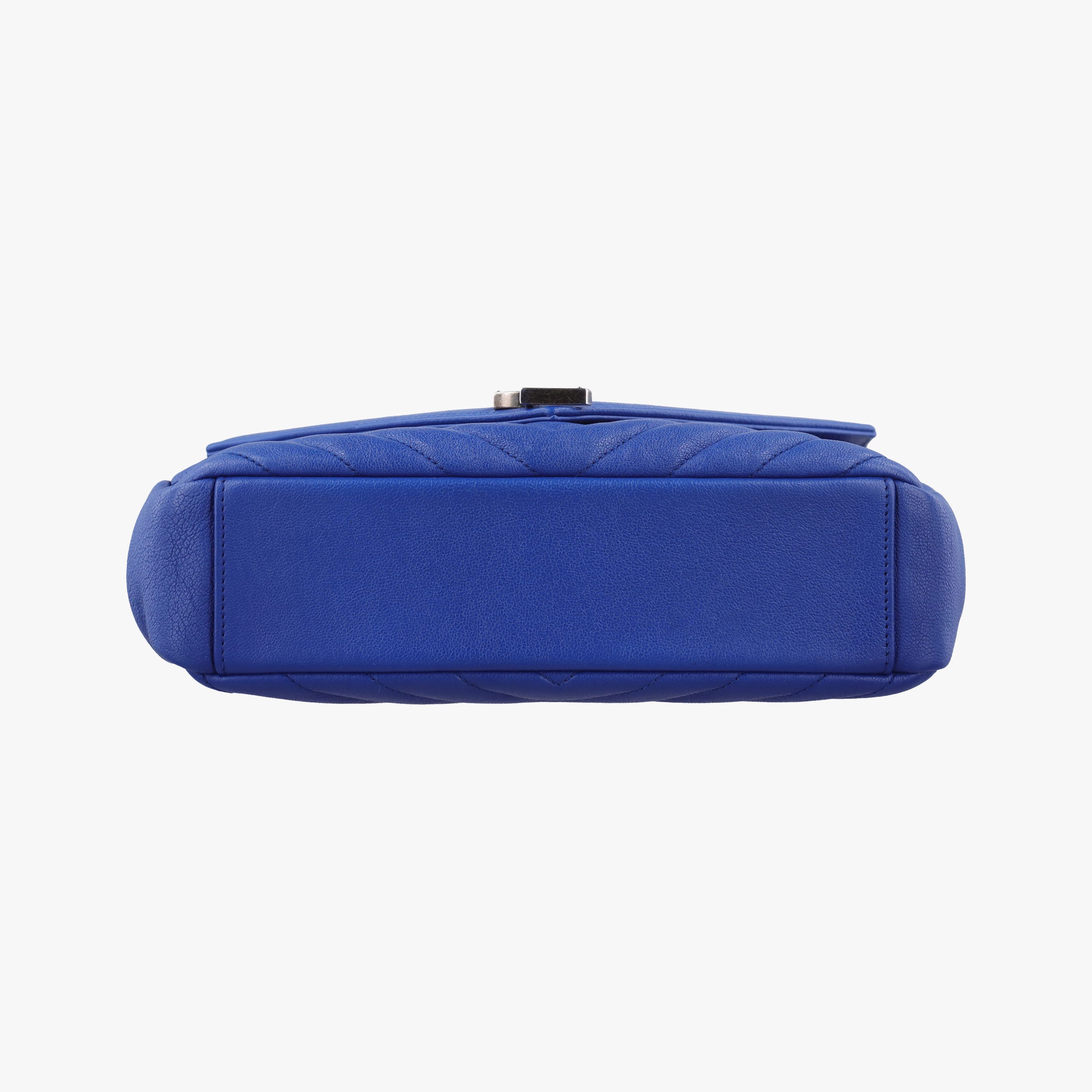 Vintage Yves Saint Laurent COLLEGE Blue Leather 392737 shoulderbag | stylenewstar