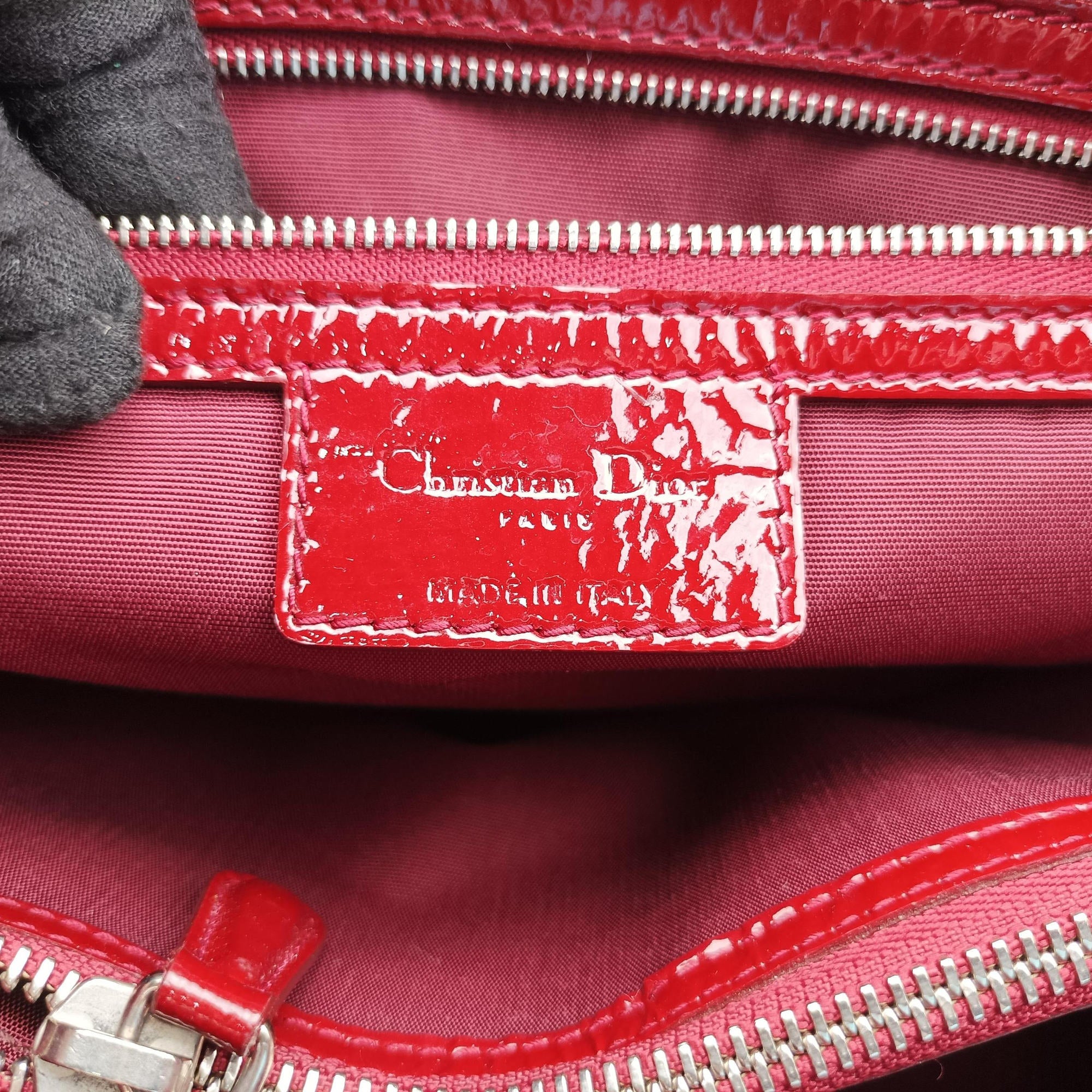 Vintage Christian Dior Dior Soft Red patent  shoulderbag | stylenewstar