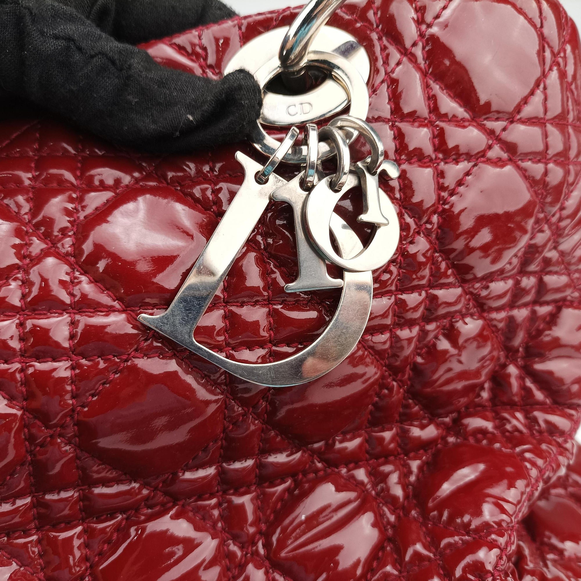 Vintage Christian Dior Dior Soft Red patent  shoulderbag | stylenewstar
