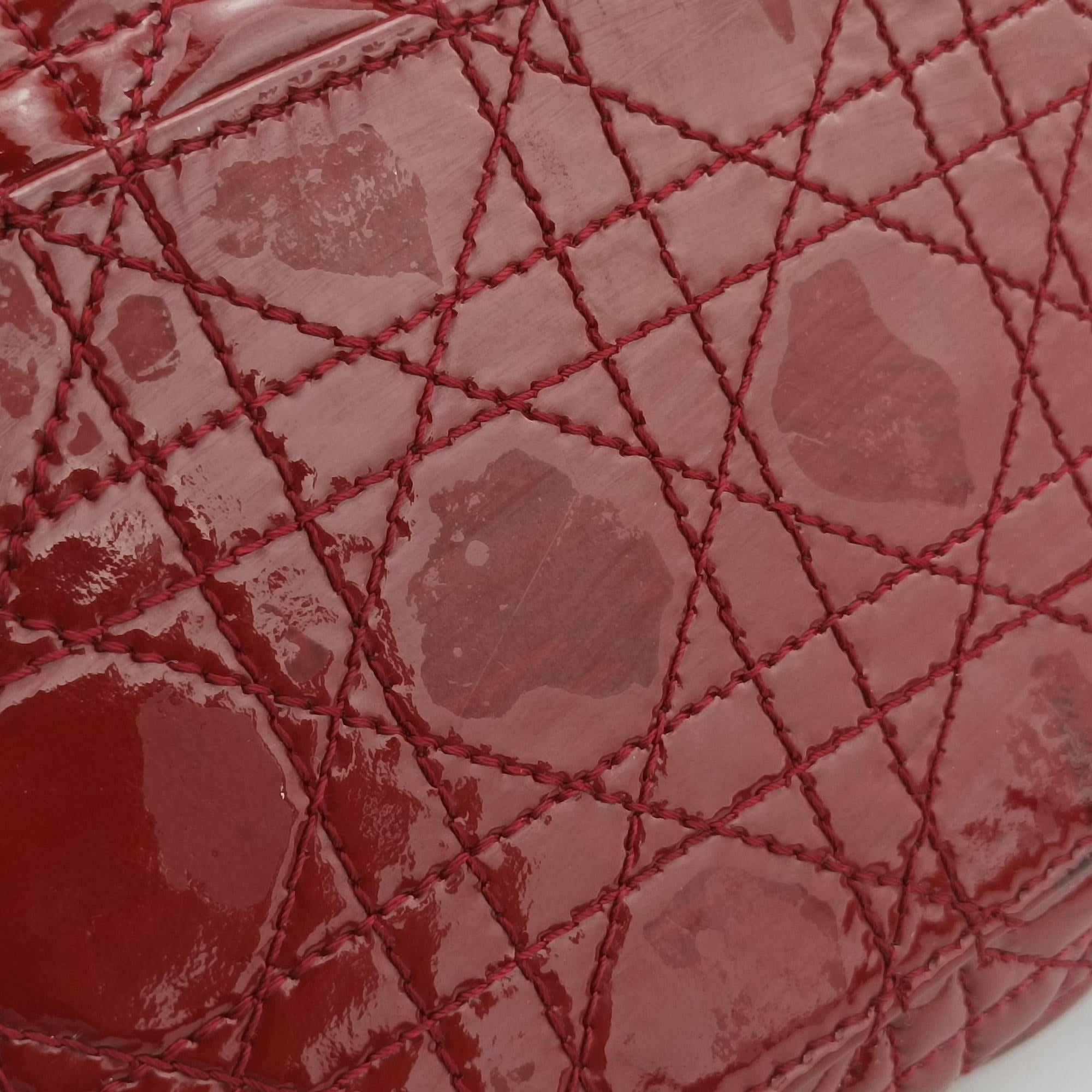 Vintage Christian Dior Dior Soft Red patent  shoulderbag | stylenewstar