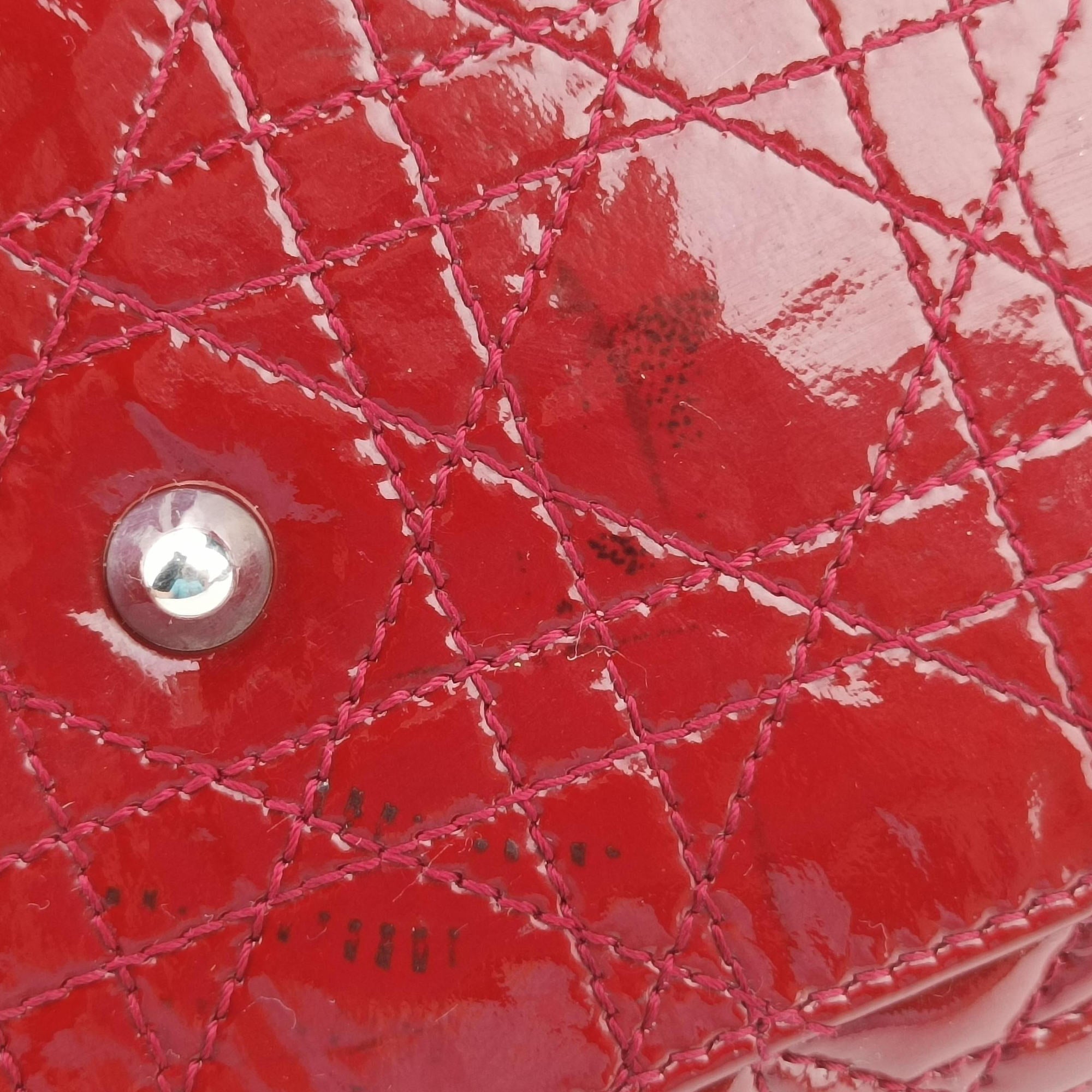 Vintage Christian Dior Dior Soft Red patent  shoulderbag | stylenewstar