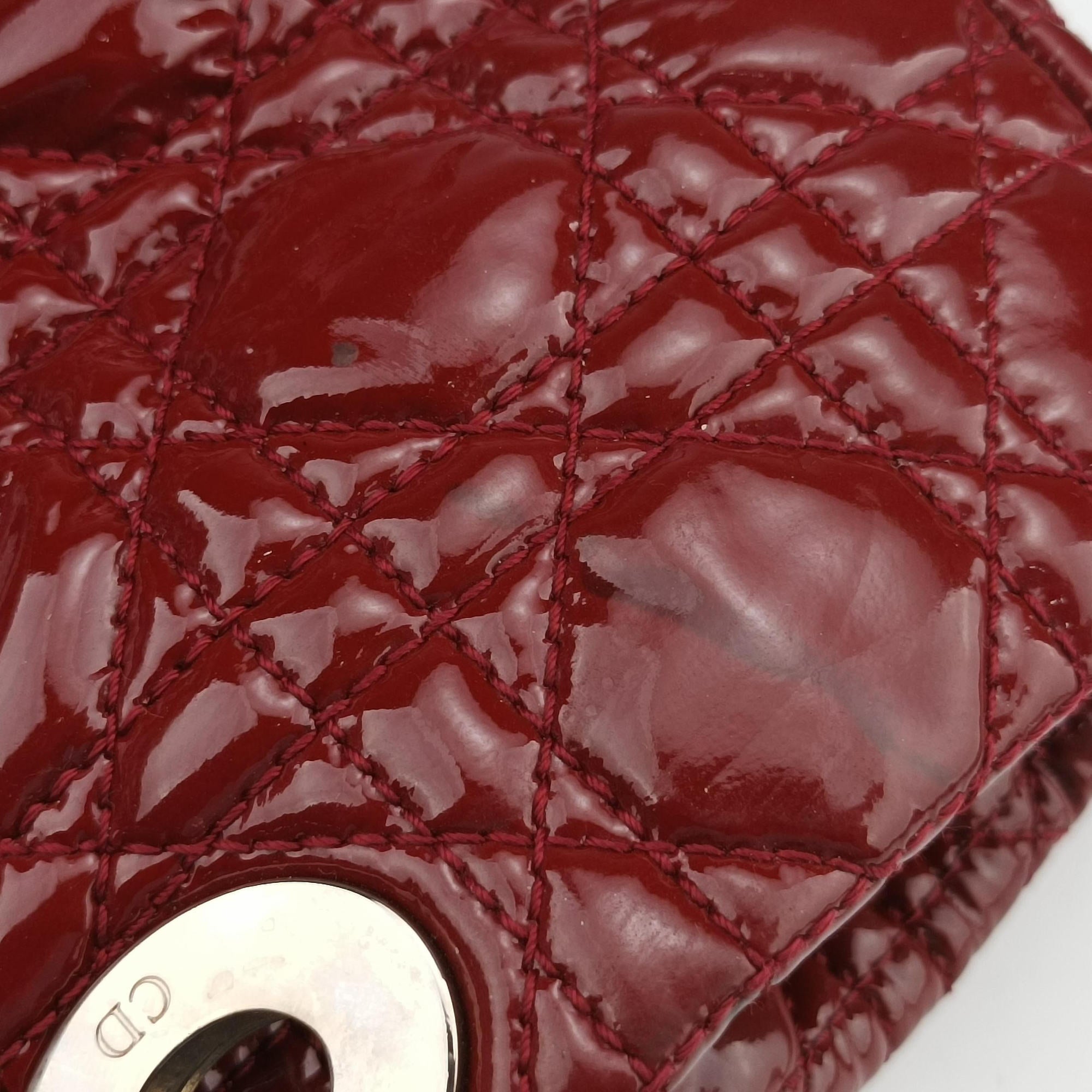 Vintage Christian Dior Dior Soft Red patent  shoulderbag | stylenewstar