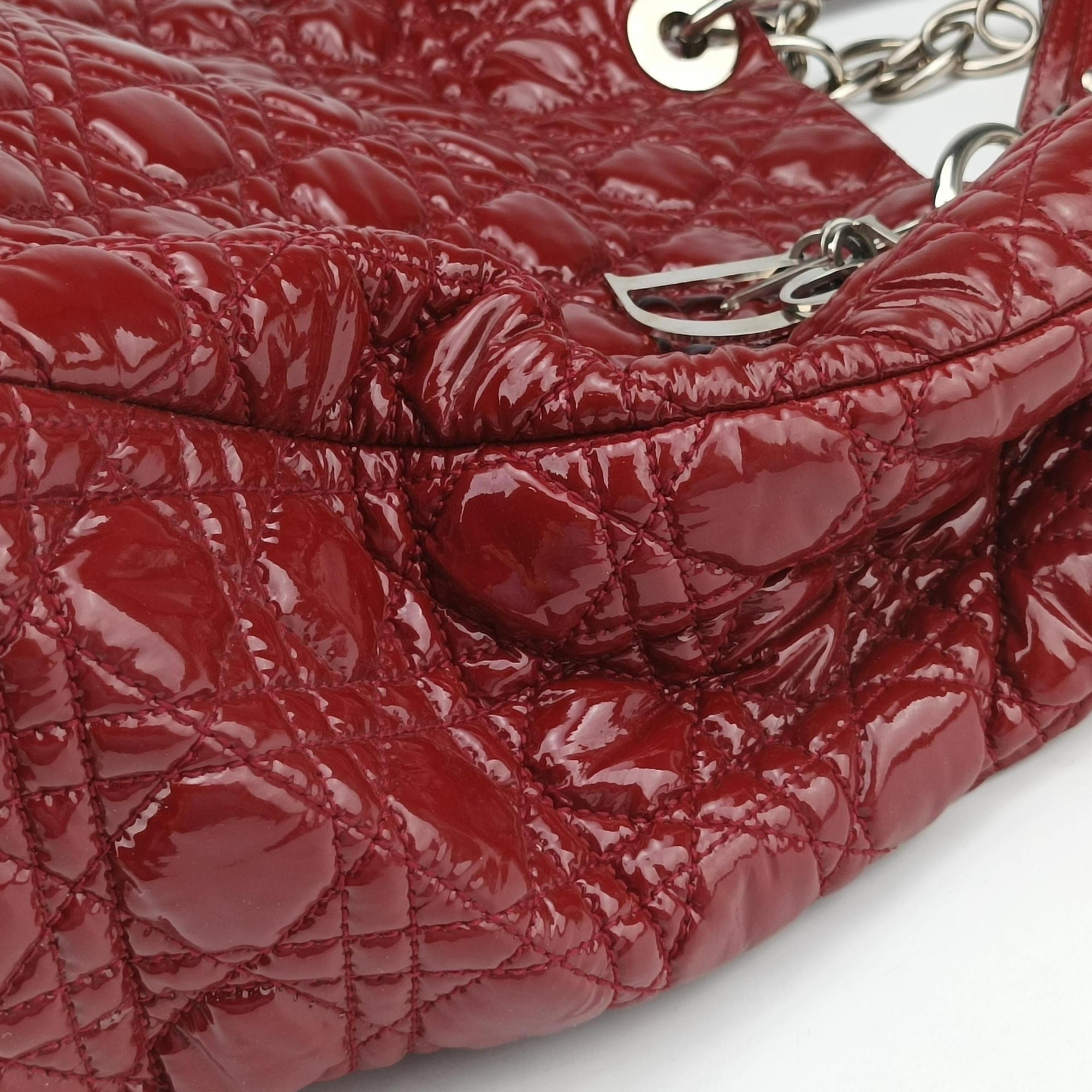 Vintage Christian Dior Dior Soft Red patent  shoulderbag | stylenewstar