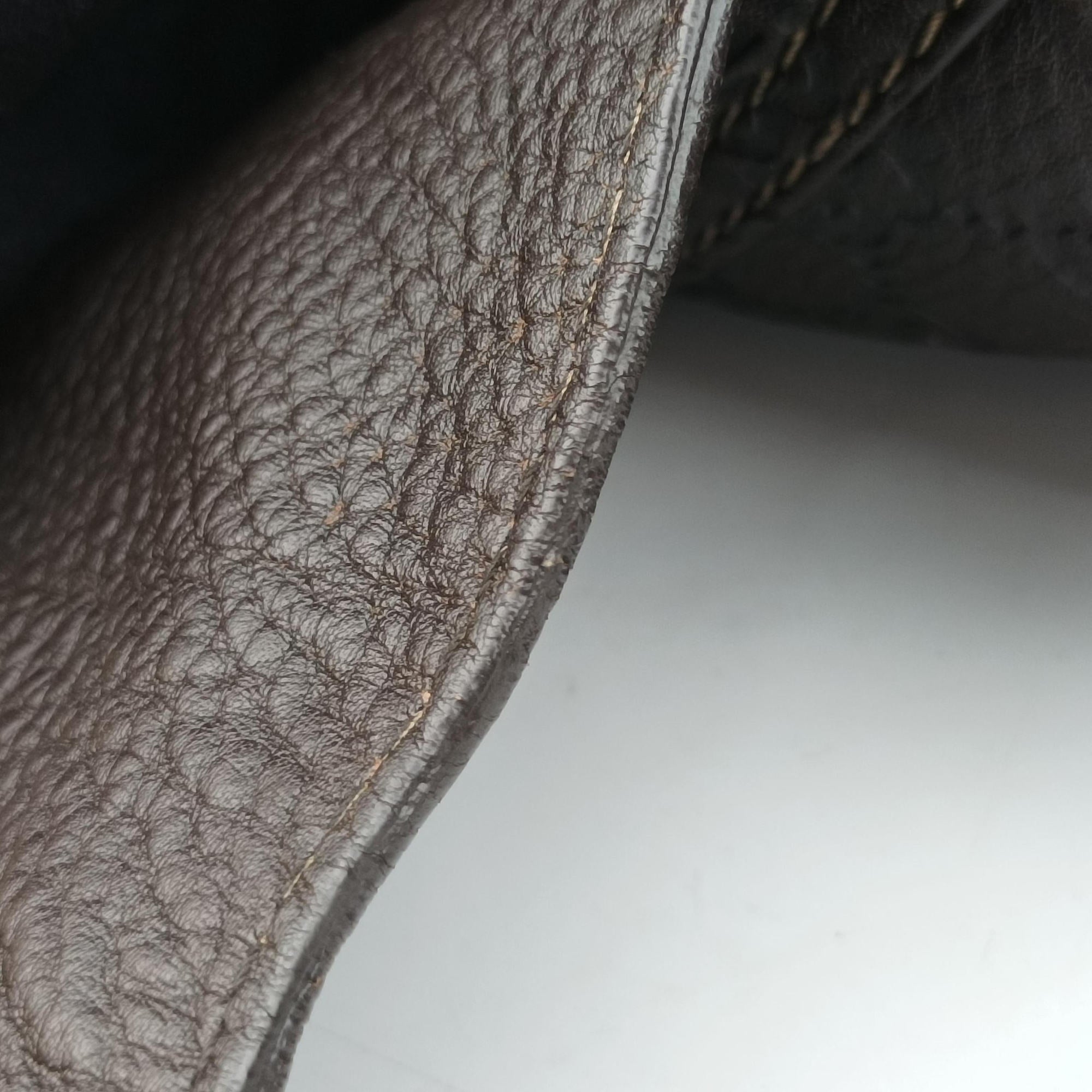 Secondhand Gucci Guccissima New Pelham horsebit Brown leather 223958 handbag | stylenewstar