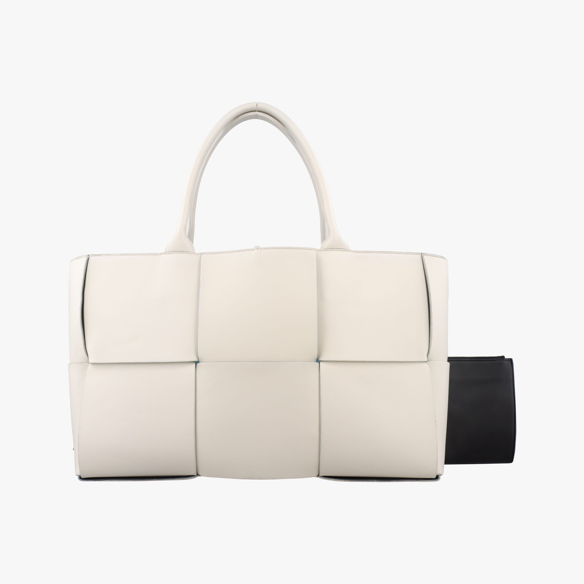 Pre-owned Bottega Veneta The Arcotote White lambskin  handbag | stylenewstar