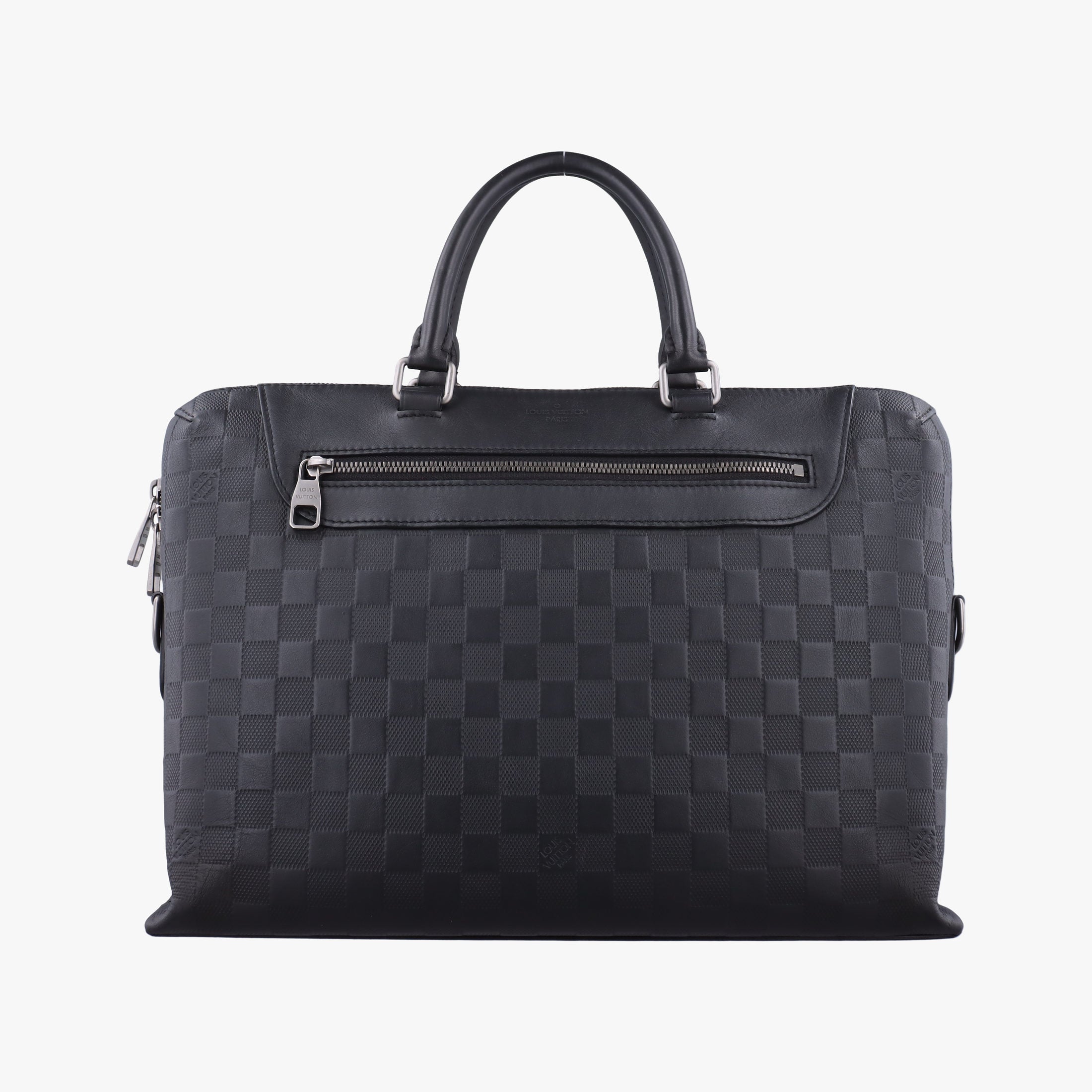 Pre-owned Louis Vuitton Porte-Documents Jour NM Noir Damier Graphite N48260 handbag | stylenewstar