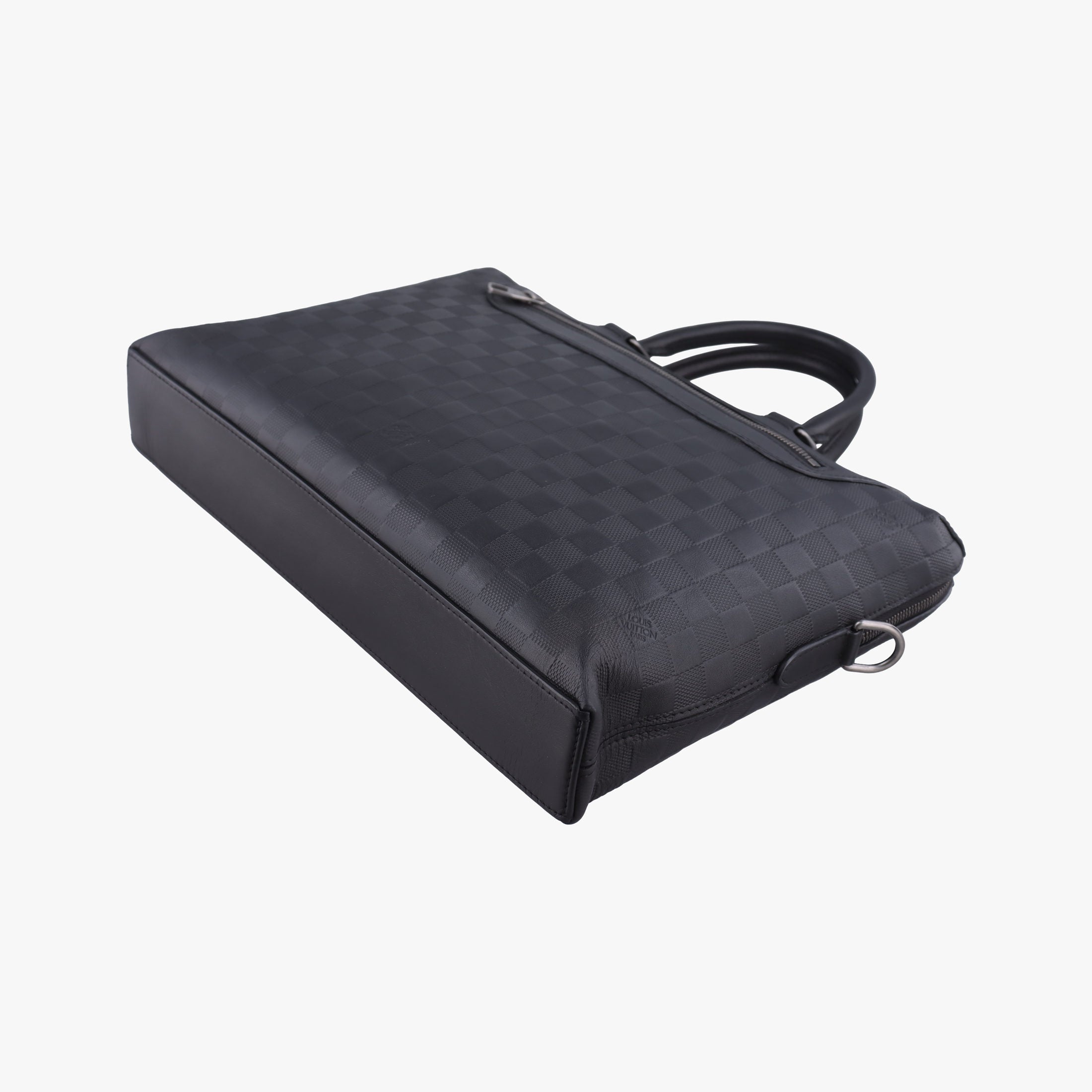 Pre-owned Louis Vuitton Porte-Documents Jour NM Noir Damier Graphite N48260 handbag | stylenewstar