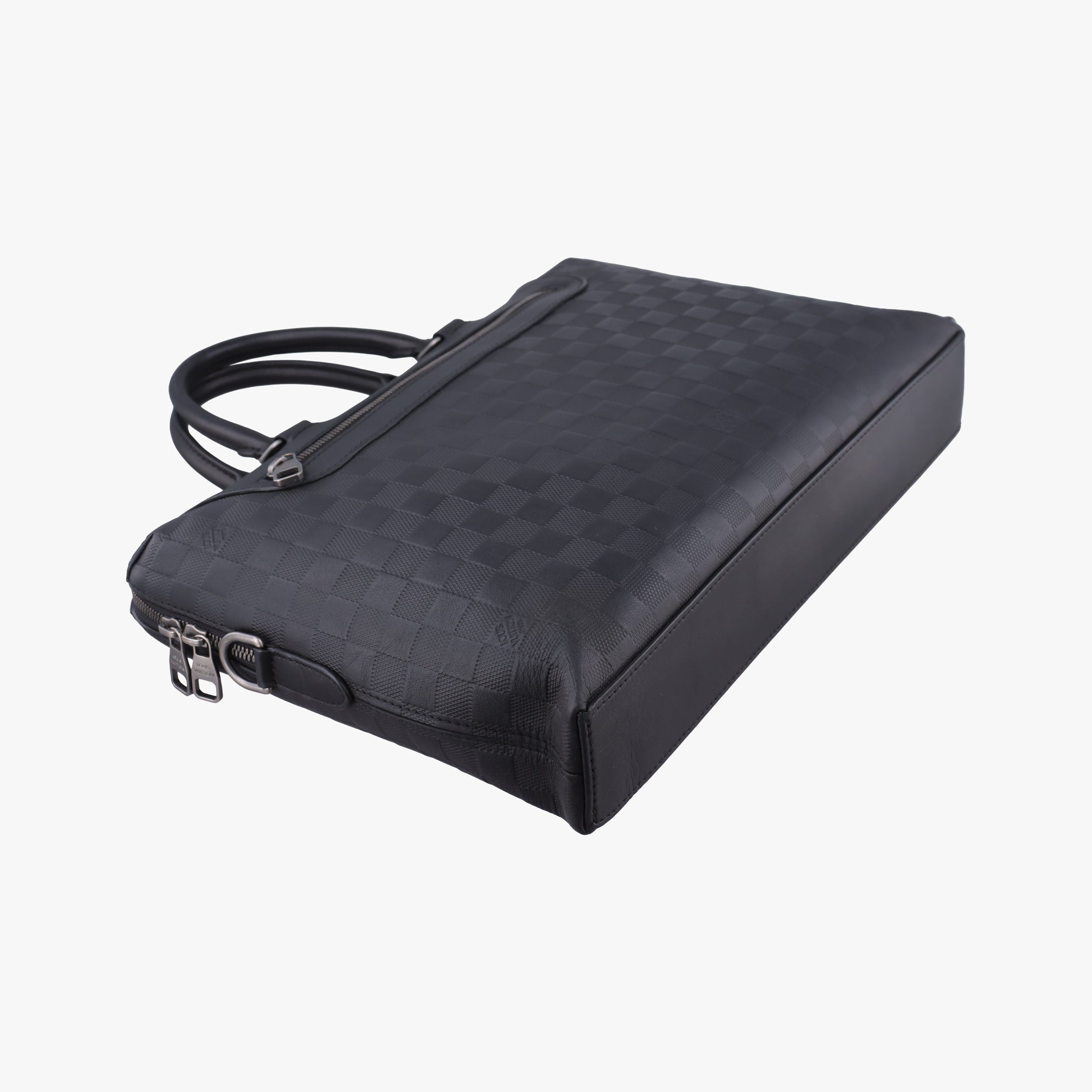 Pre-owned Louis Vuitton Porte-Documents Jour NM Noir Damier Graphite N48260 handbag | stylenewstar