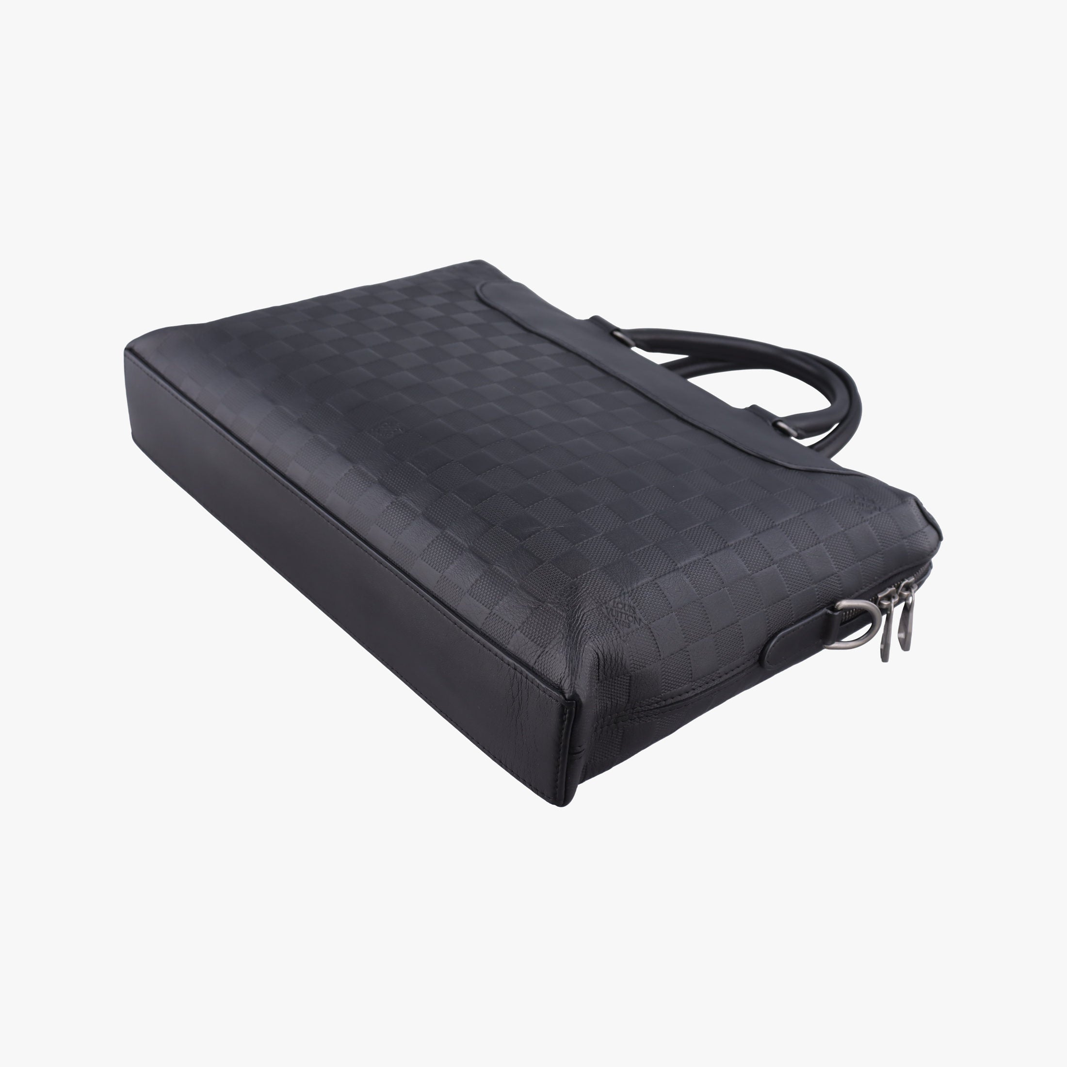 Pre-owned Louis Vuitton Porte-Documents Jour NM Noir Damier Graphite N48260 handbag | stylenewstar