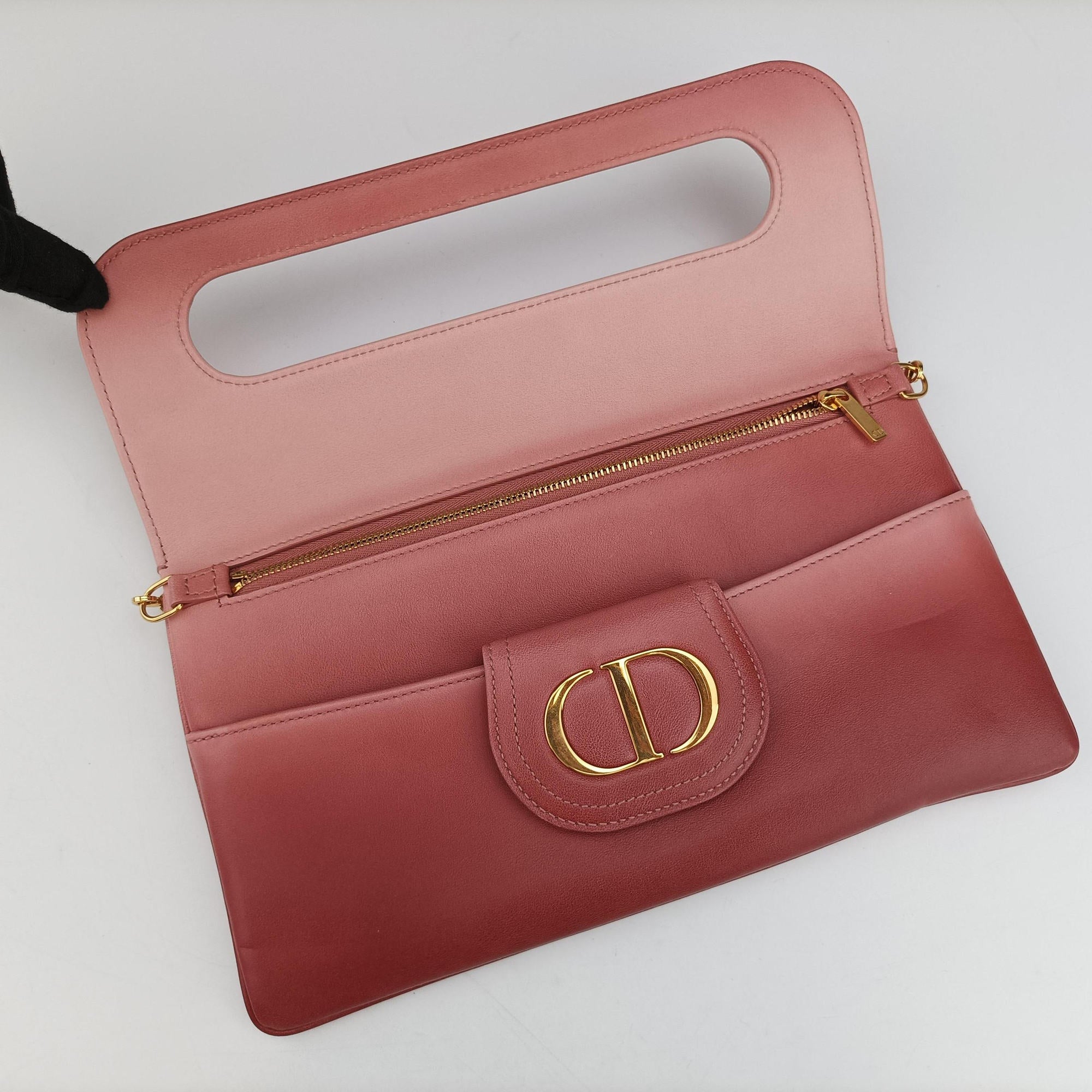 Pre-owned Christian Dior Diordouble Pink Leather  shoulderbag | stylenewstar