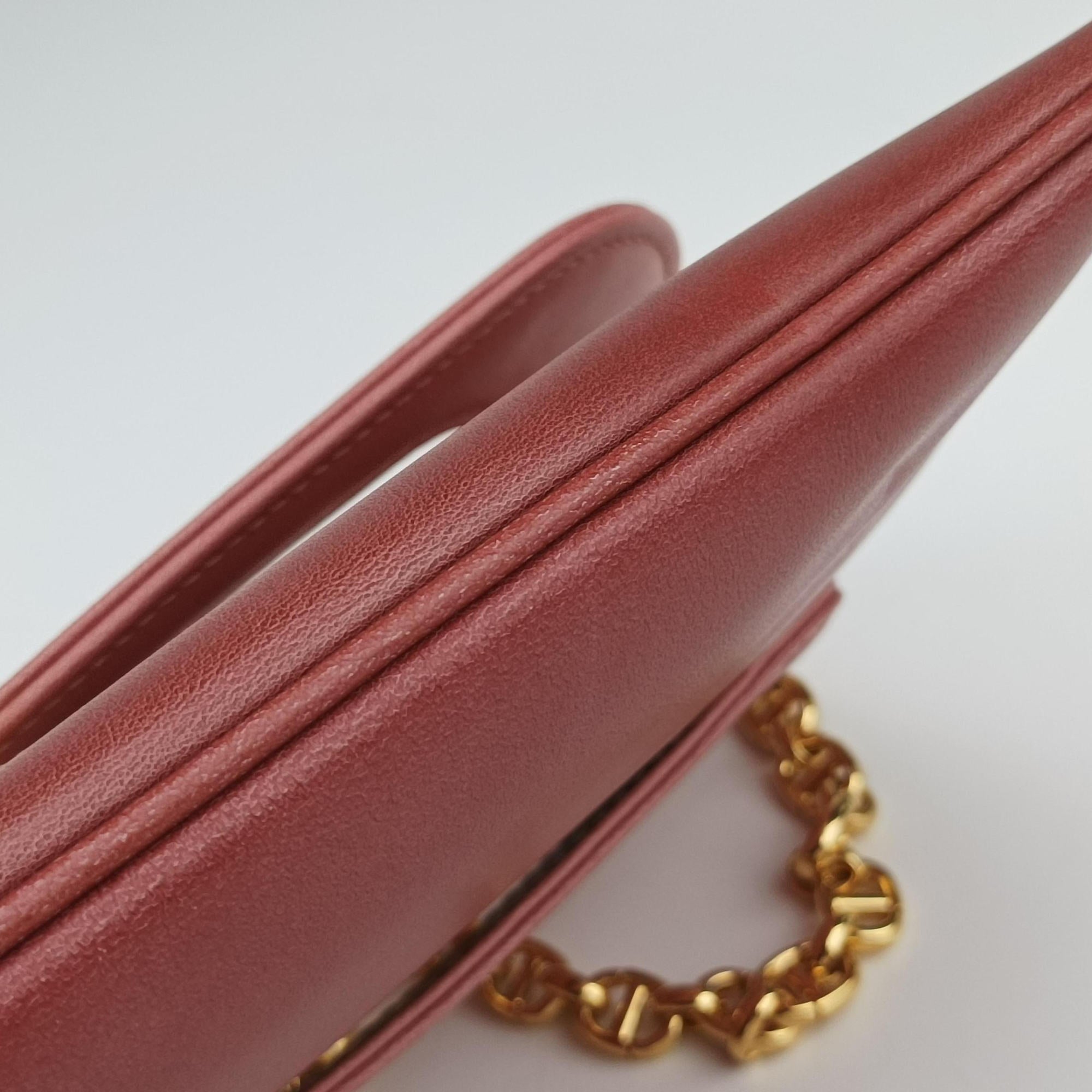 Pre-owned Christian Dior Diordouble Pink Leather  shoulderbag | stylenewstar