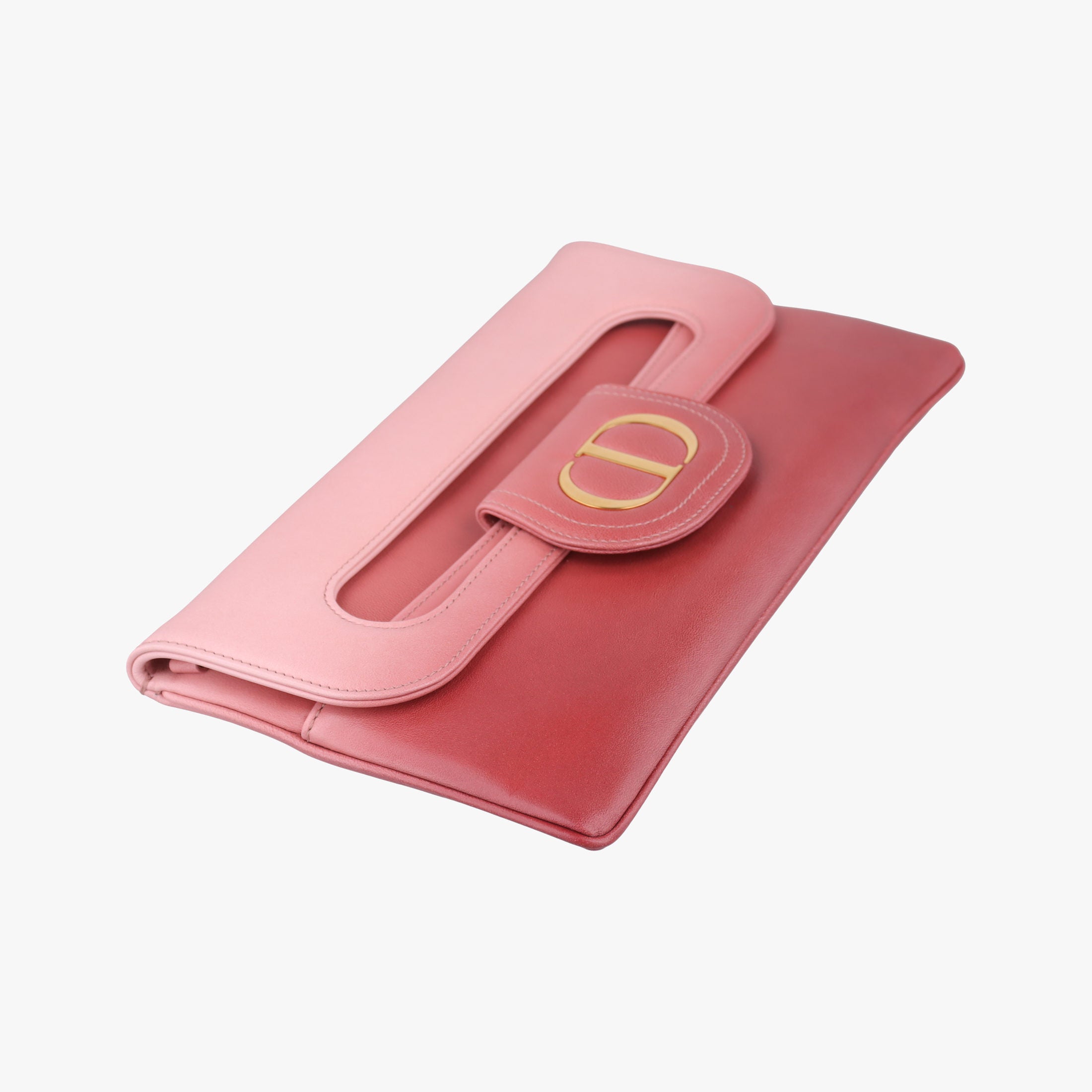Pre-owned Christian Dior Diordouble Pink Leather  shoulderbag | stylenewstar