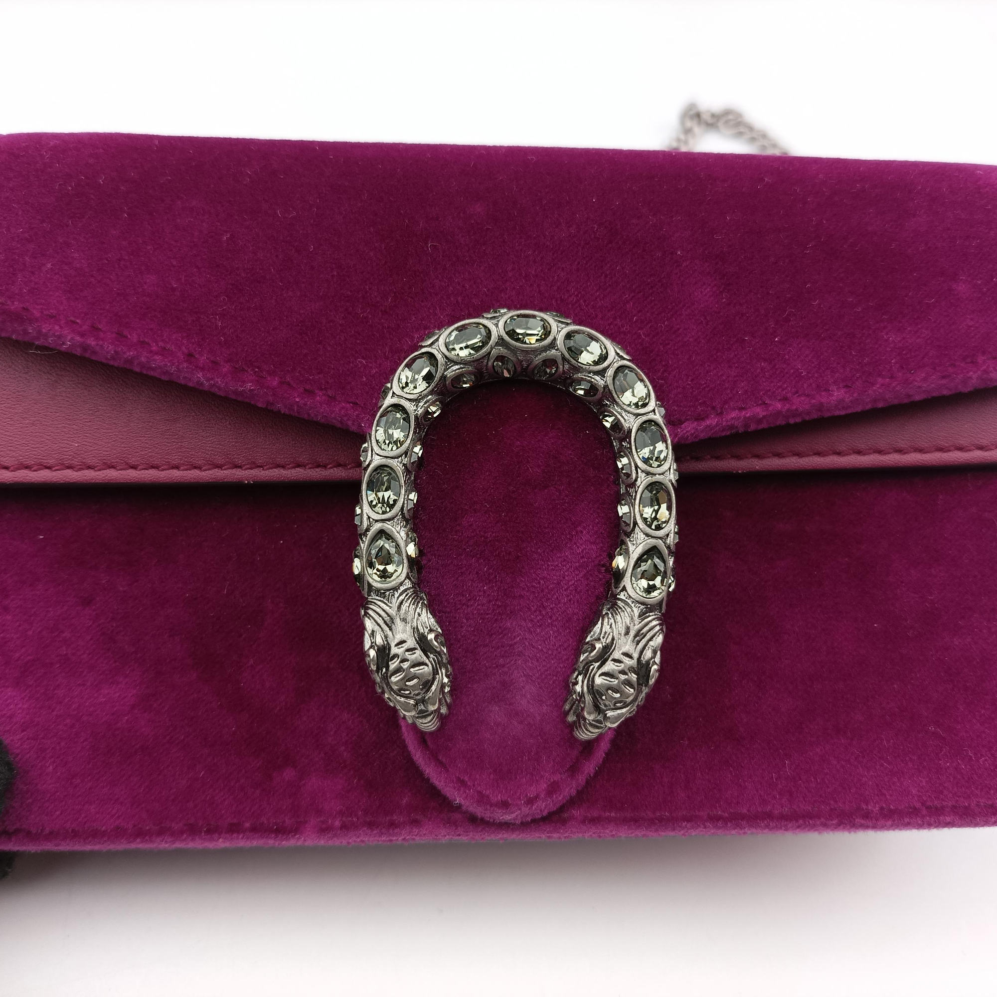 Secondhand Gucci Dionysus Purple velour×Leather 476432 shoulderbag | stylenewstar