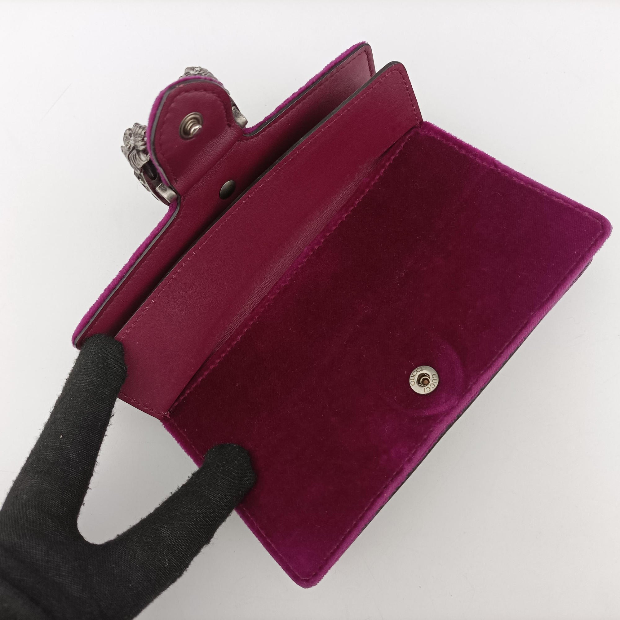 Secondhand Gucci Dionysus Purple velour×Leather 476432 shoulderbag | stylenewstar