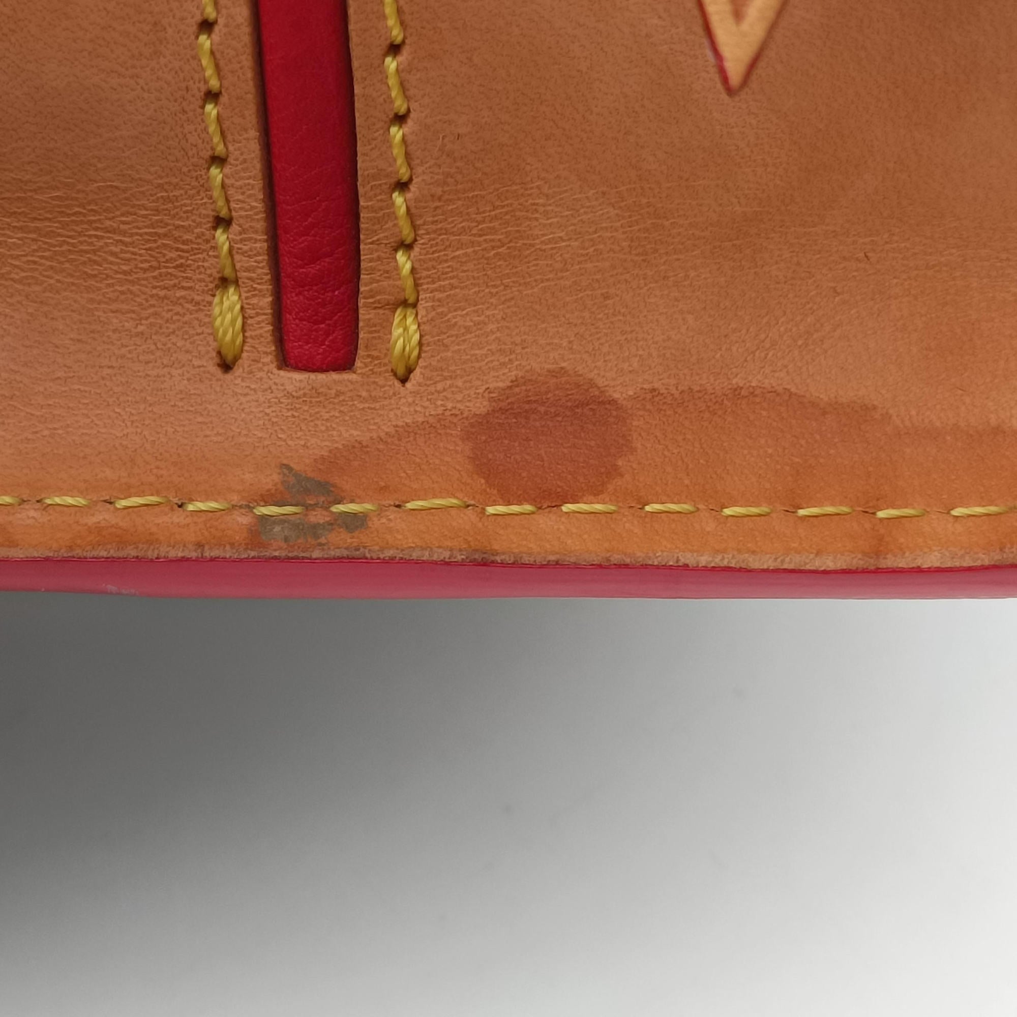 Pre-owned Louis Vuitton Monogram Studs Icono Brown×red×beige Monogram Canvas×calf leather×ponyhair M41234 handbag | stylenewstar