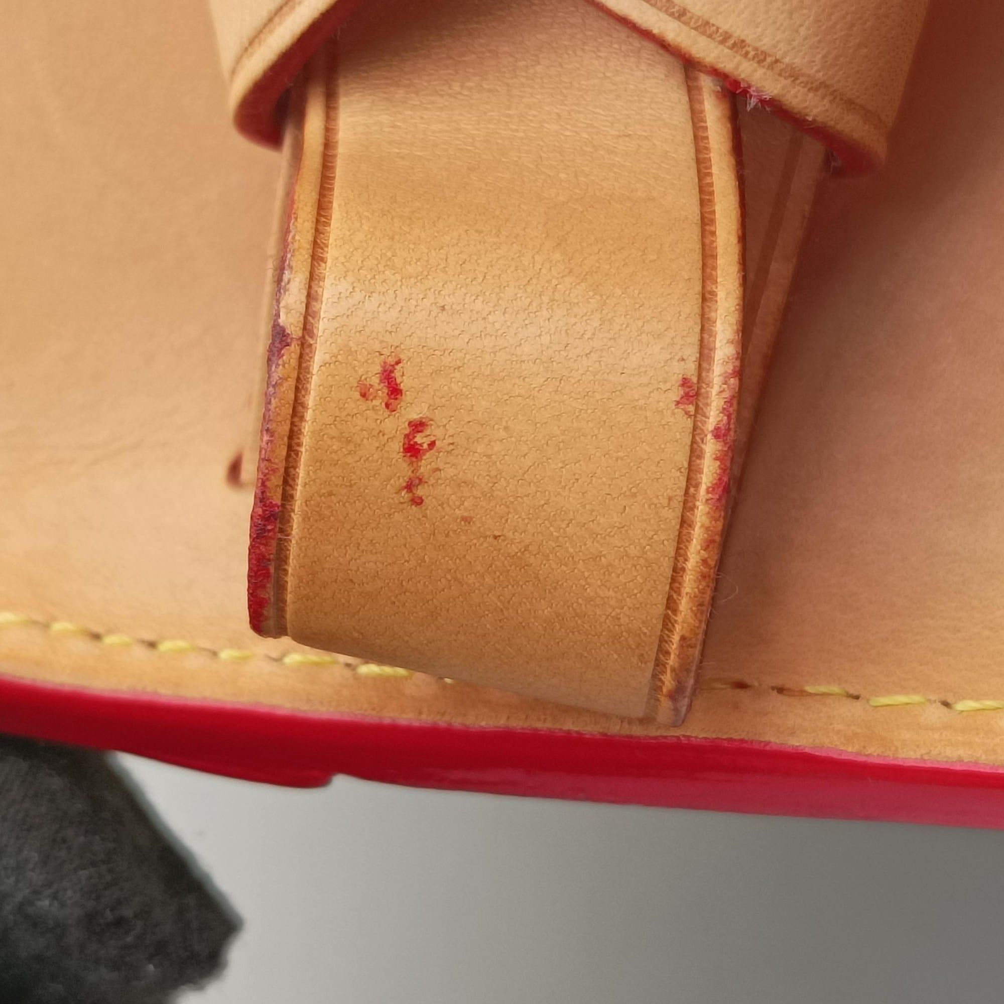 Pre-owned Louis Vuitton Monogram Studs Icono Brown×red×beige Monogram Canvas×calf leather×ponyhair M41234 handbag | stylenewstar