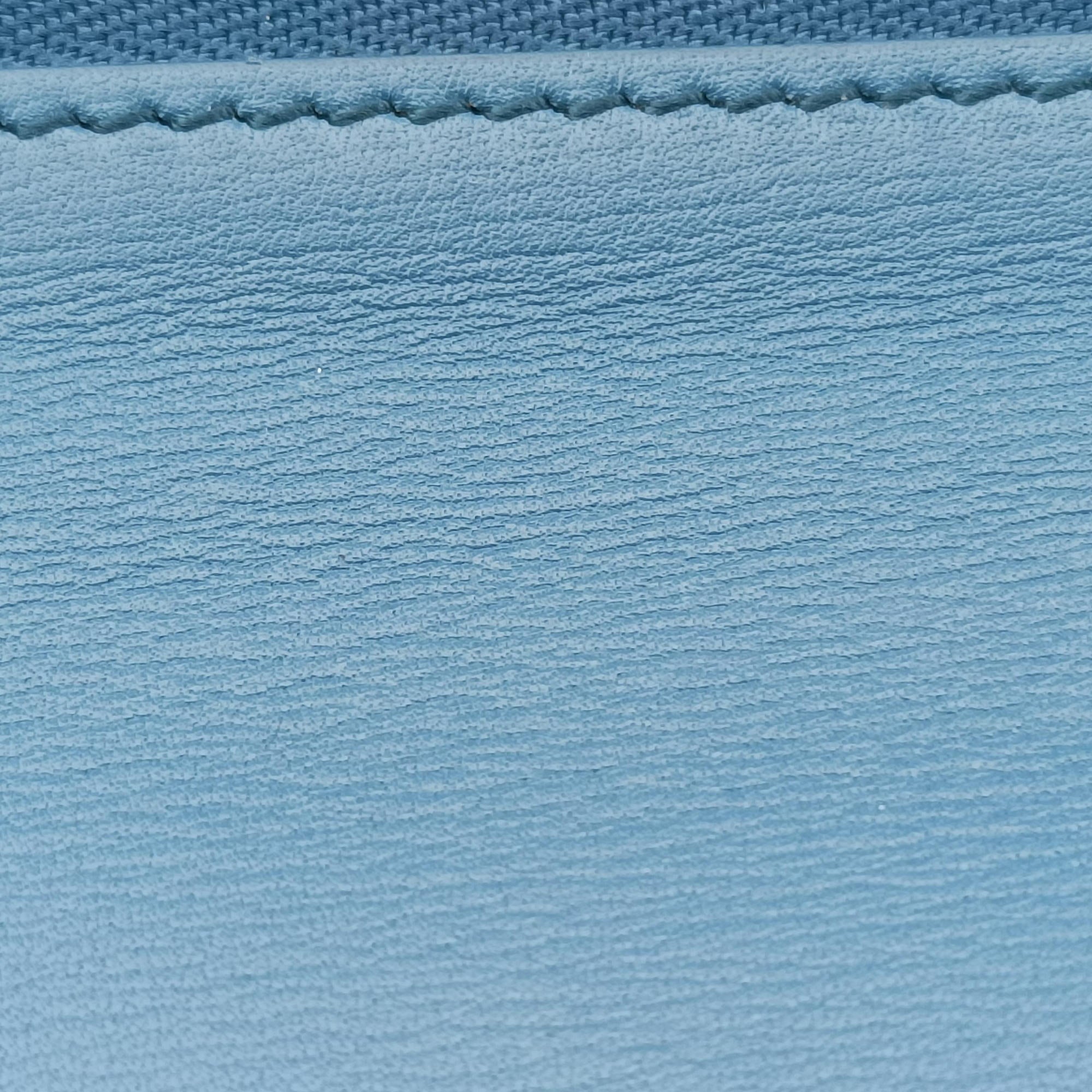 Vintage Christian Dior Diordouble Blue Leather  shoulderbag | stylenewstar