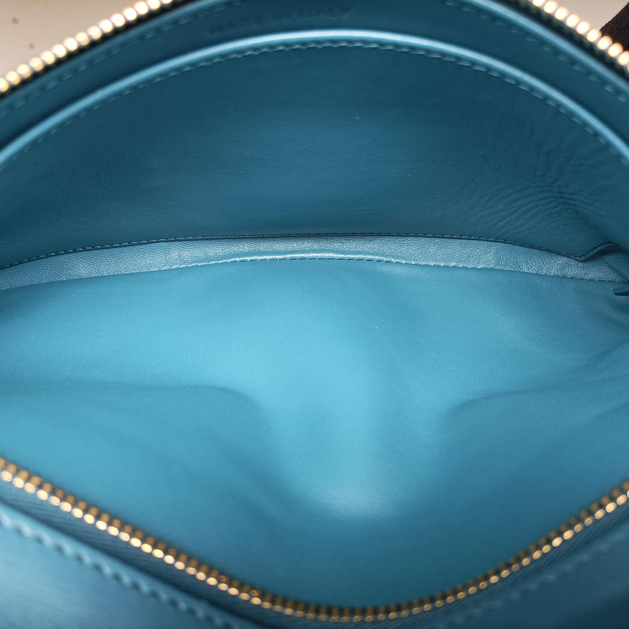 Vintage Christian Dior Diordouble Blue Leather  shoulderbag | stylenewstar