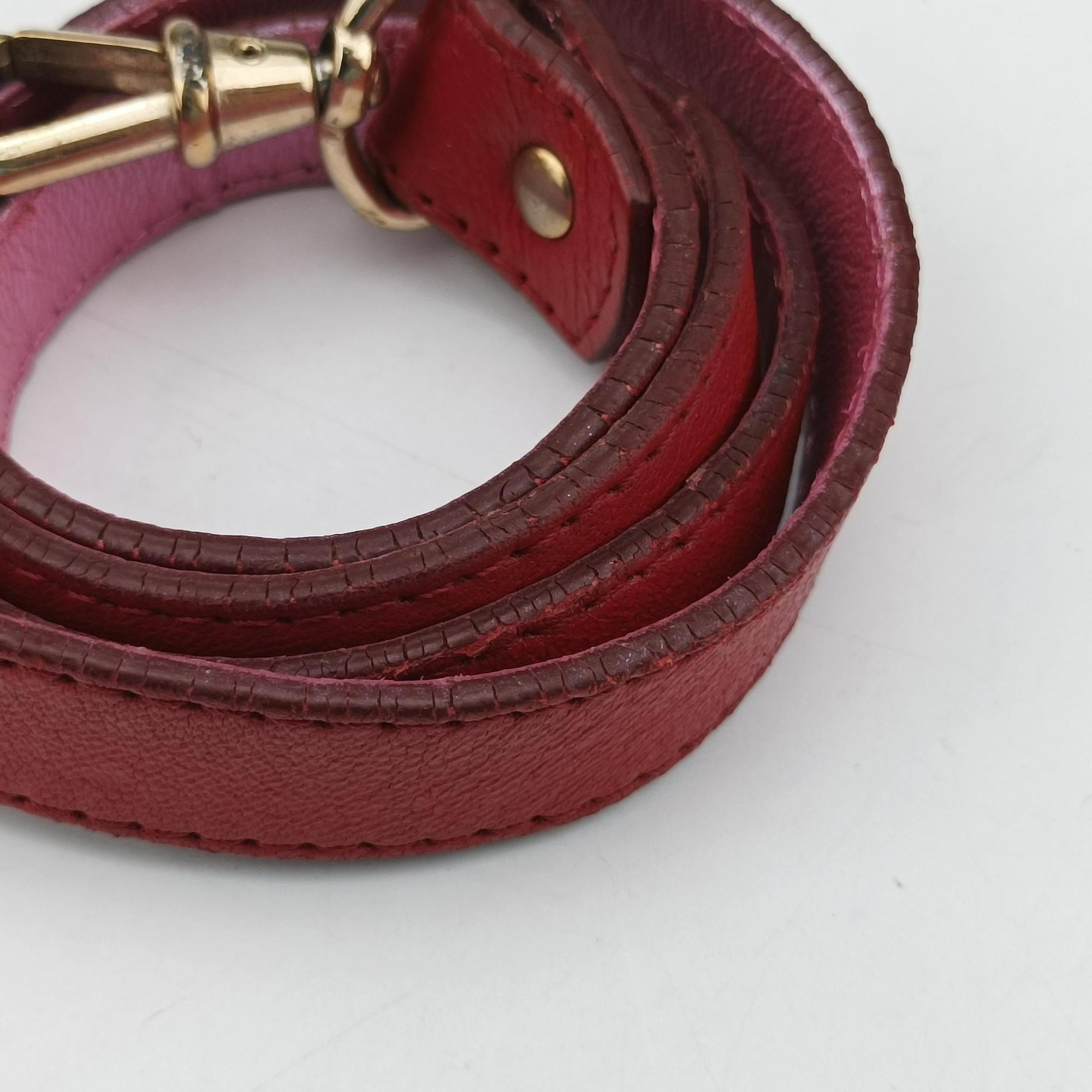 Vintage Fendi Zucca Vanity Mirror Brown × Red Jacquard × Leather 8BN133 shoulderbag | stylenewstar