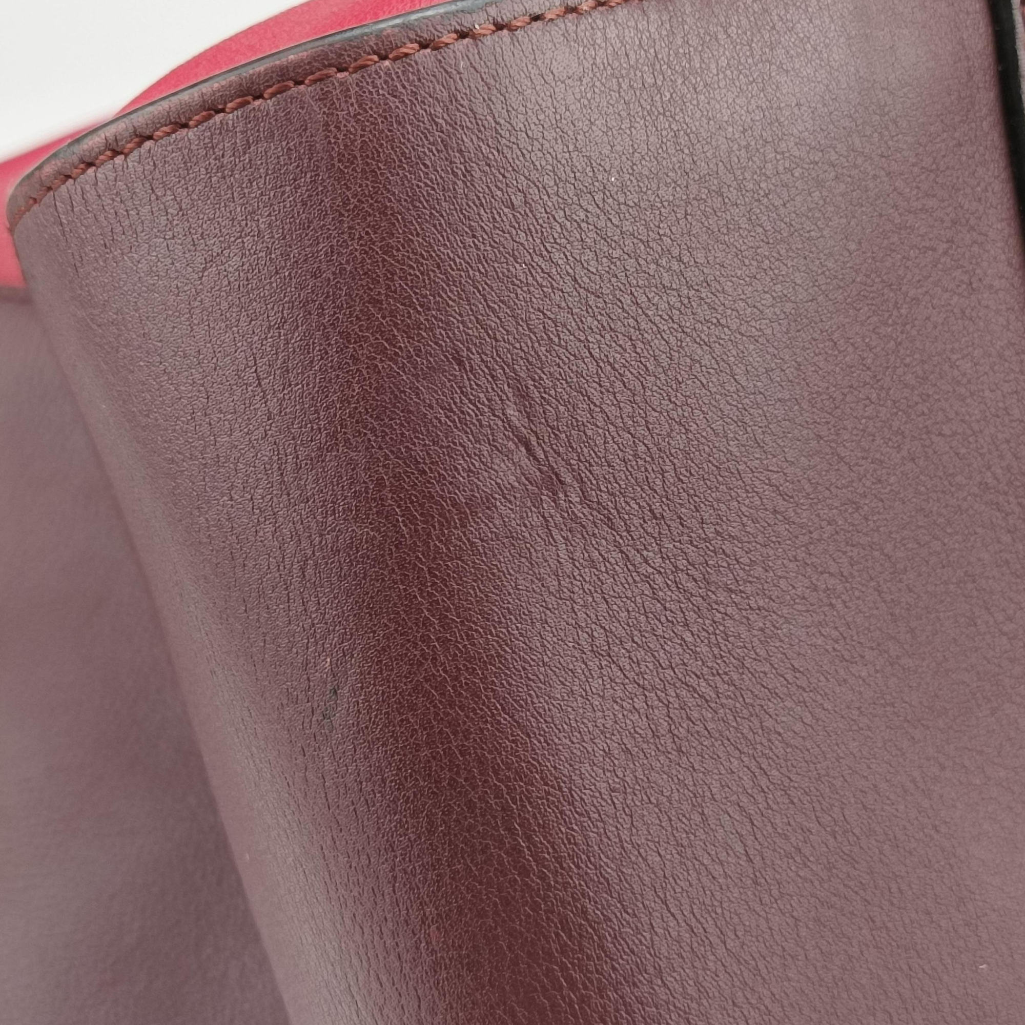 Pre-owned Loewe hammock Red×burgundy leather  shoulderbag | stylenewstar