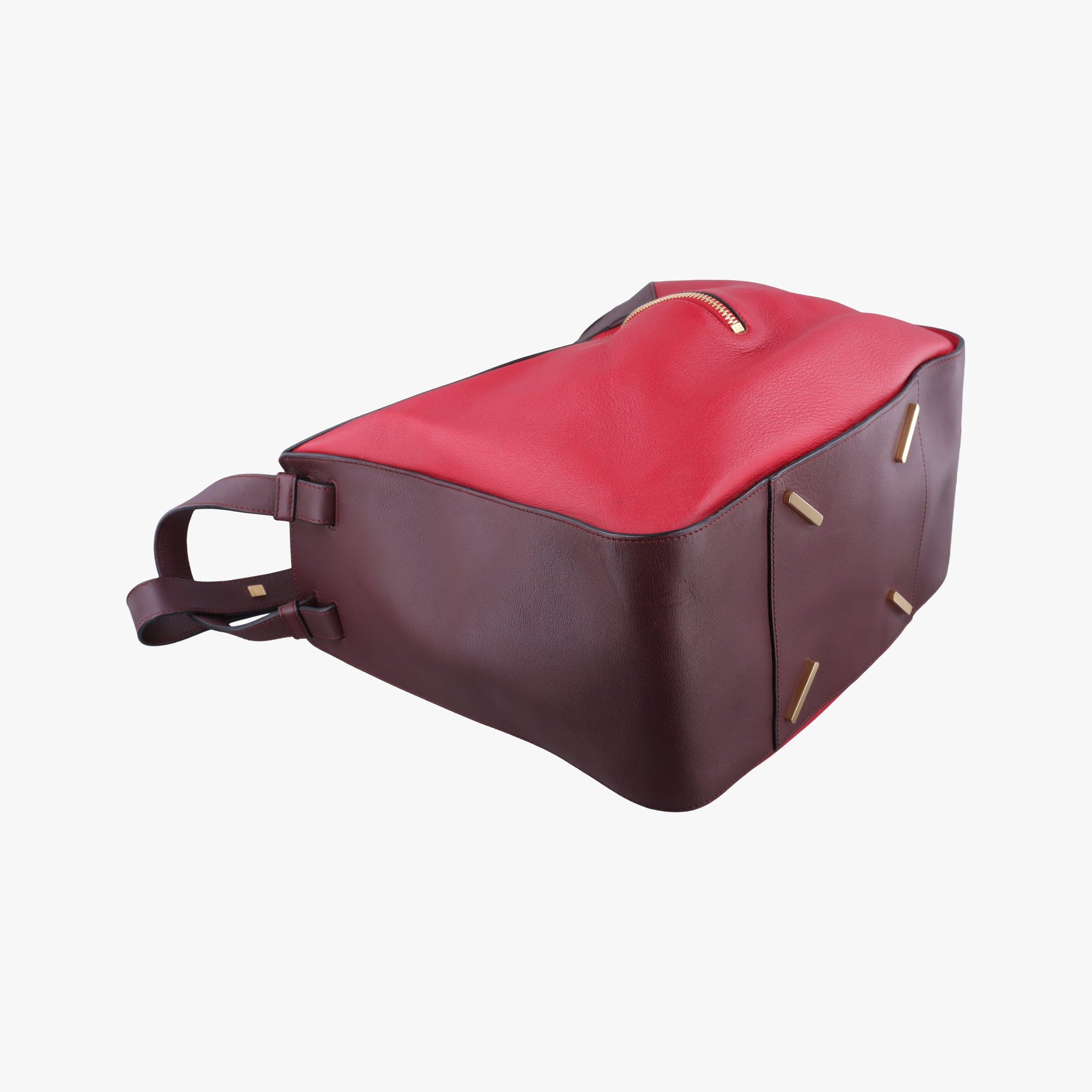 Pre-owned Loewe hammock Red×burgundy leather  shoulderbag | stylenewstar
