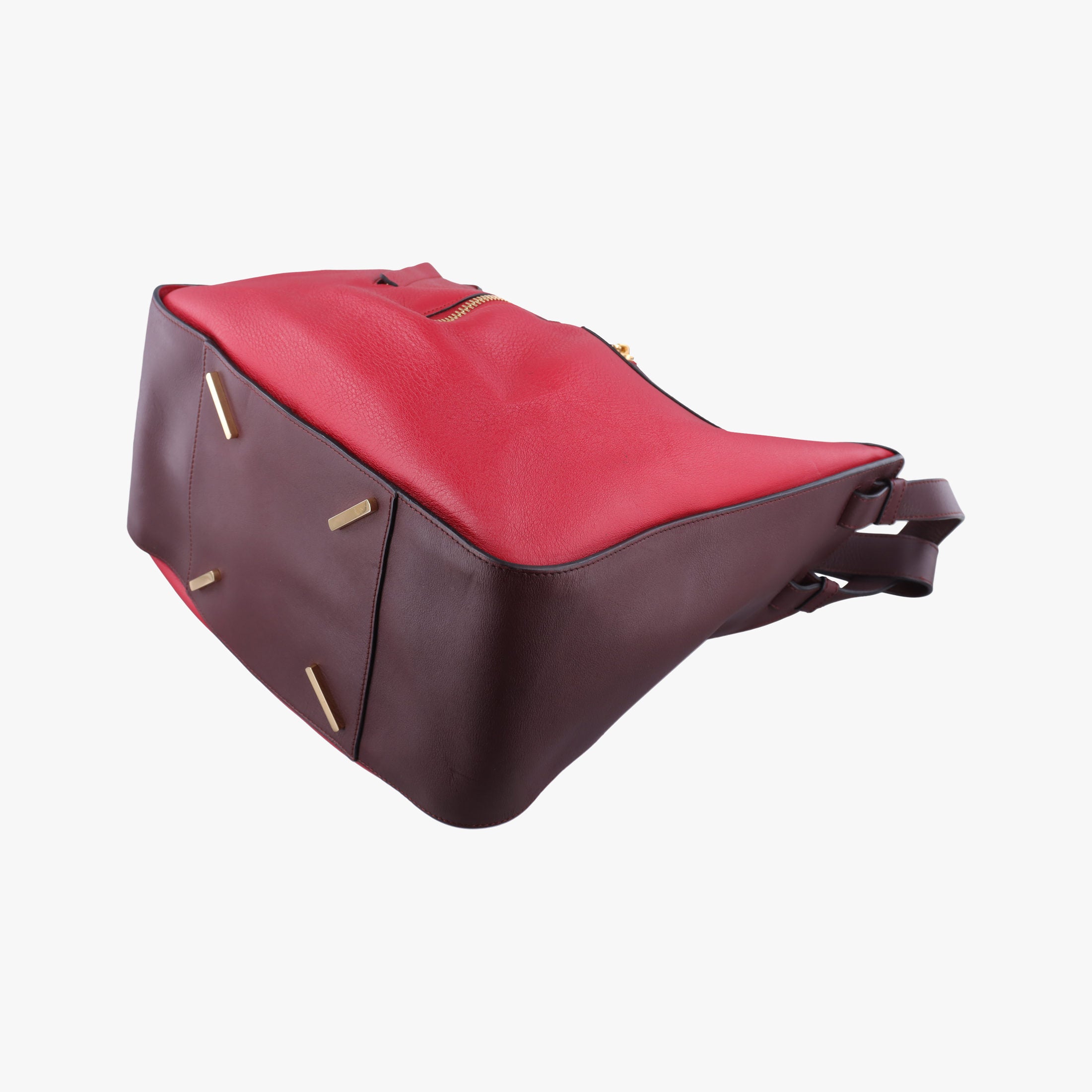Pre-owned Loewe hammock Red×burgundy leather  shoulderbag | stylenewstar