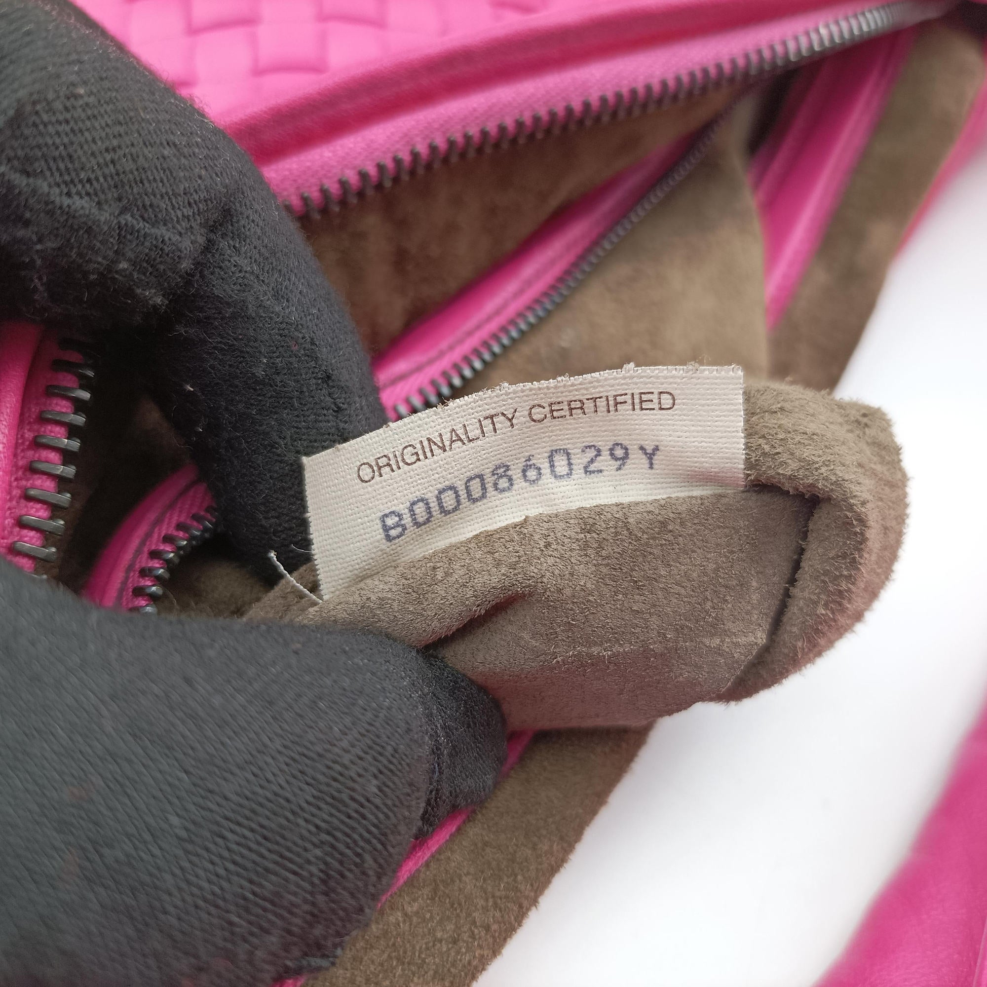 Secondhand Bottega Veneta Intrecciato Rose lambskin  handbag | stylenewstar