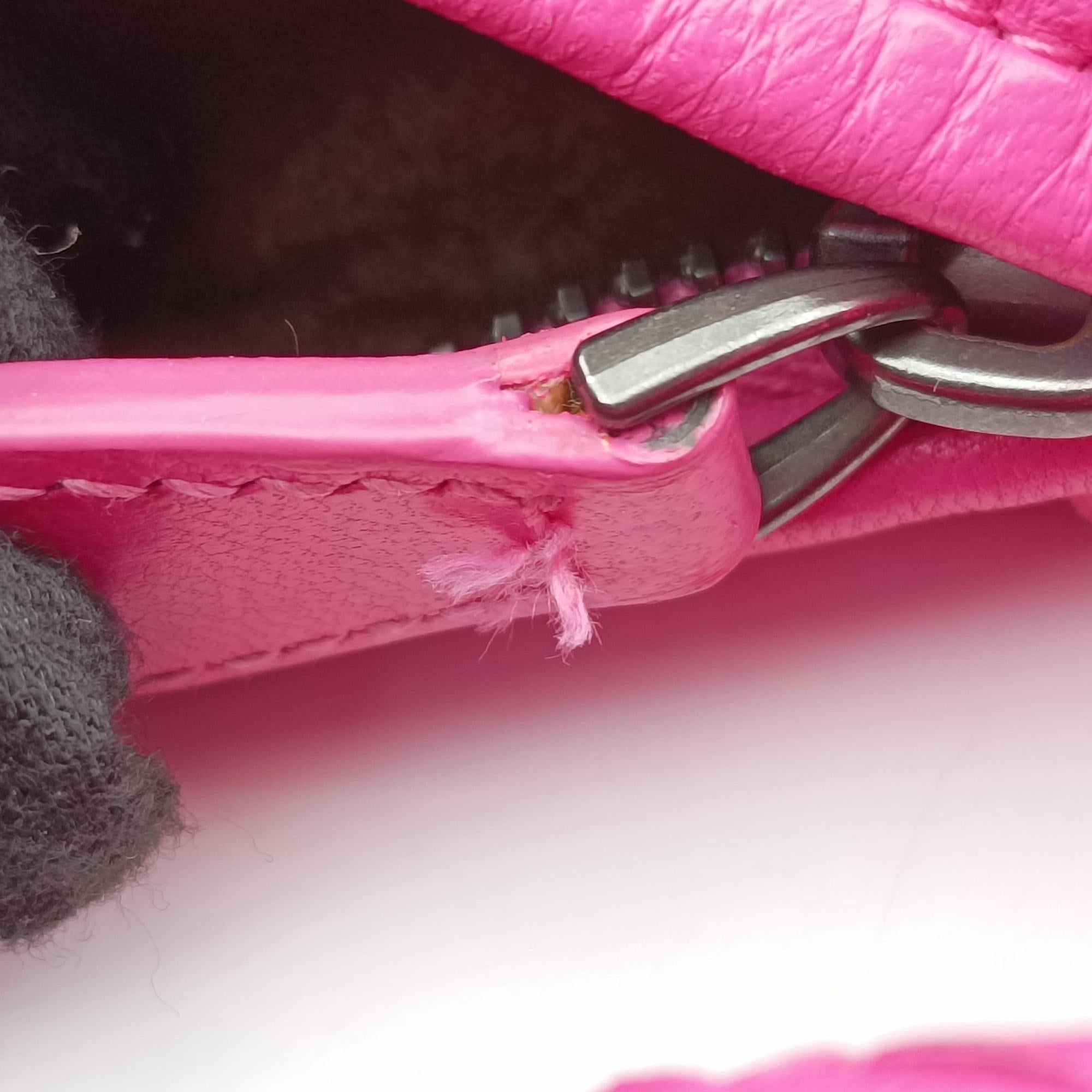 Secondhand Bottega Veneta Intrecciato Rose lambskin  handbag | stylenewstar