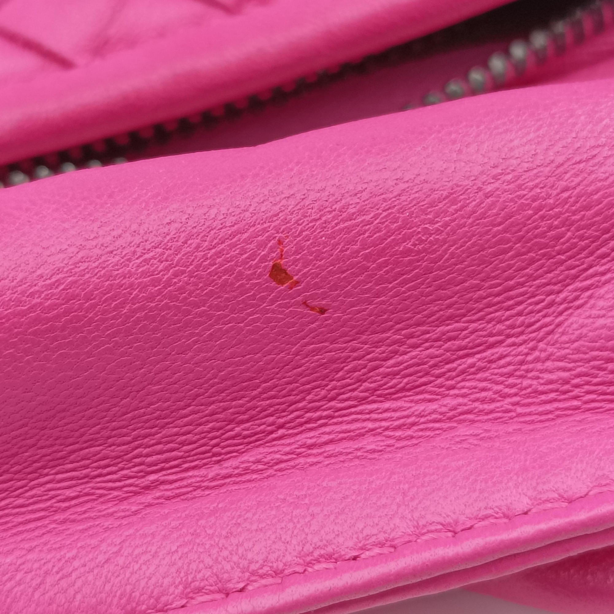 Secondhand Bottega Veneta Intrecciato Rose lambskin  handbag | stylenewstar