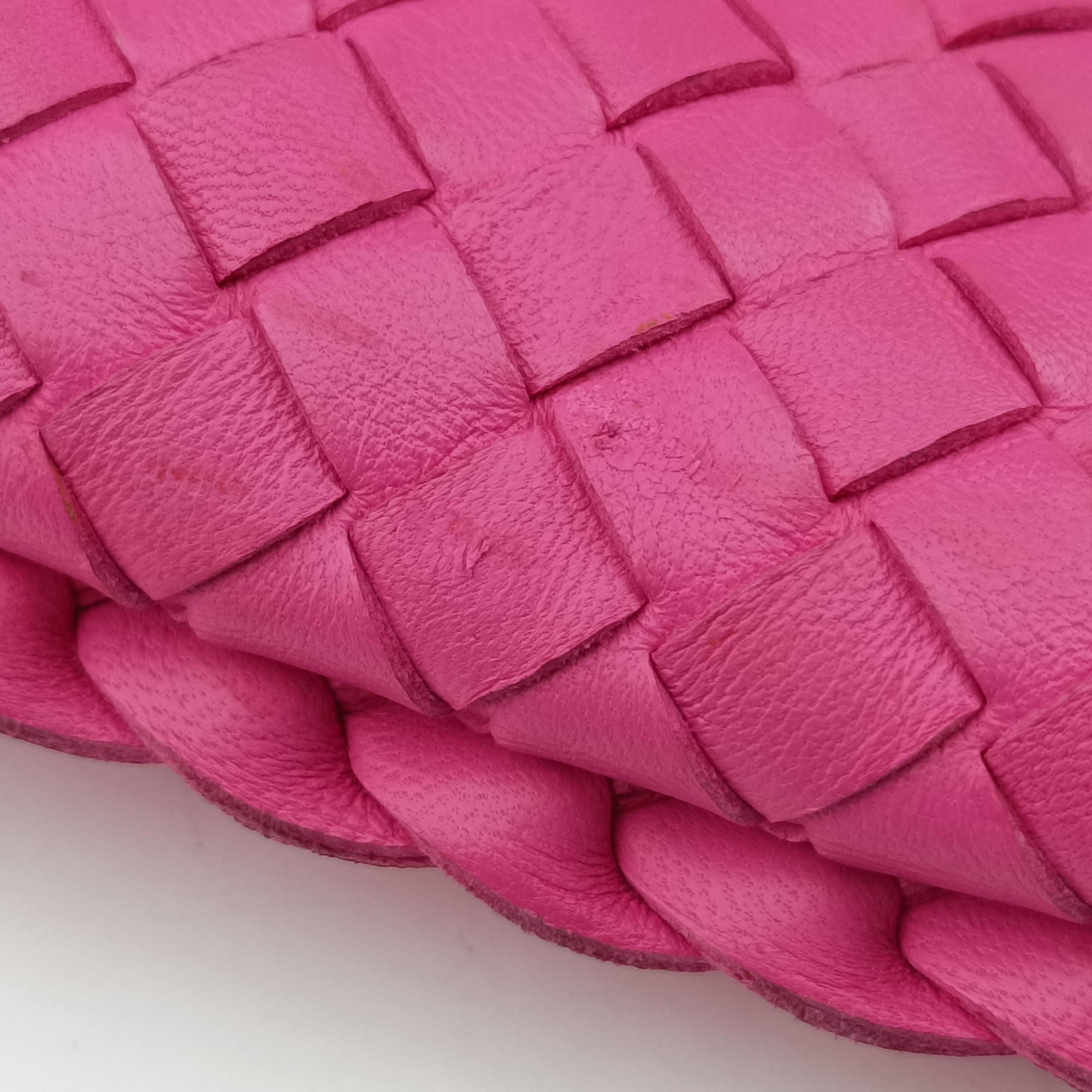 Secondhand Bottega Veneta Intrecciato Rose lambskin  handbag | stylenewstar