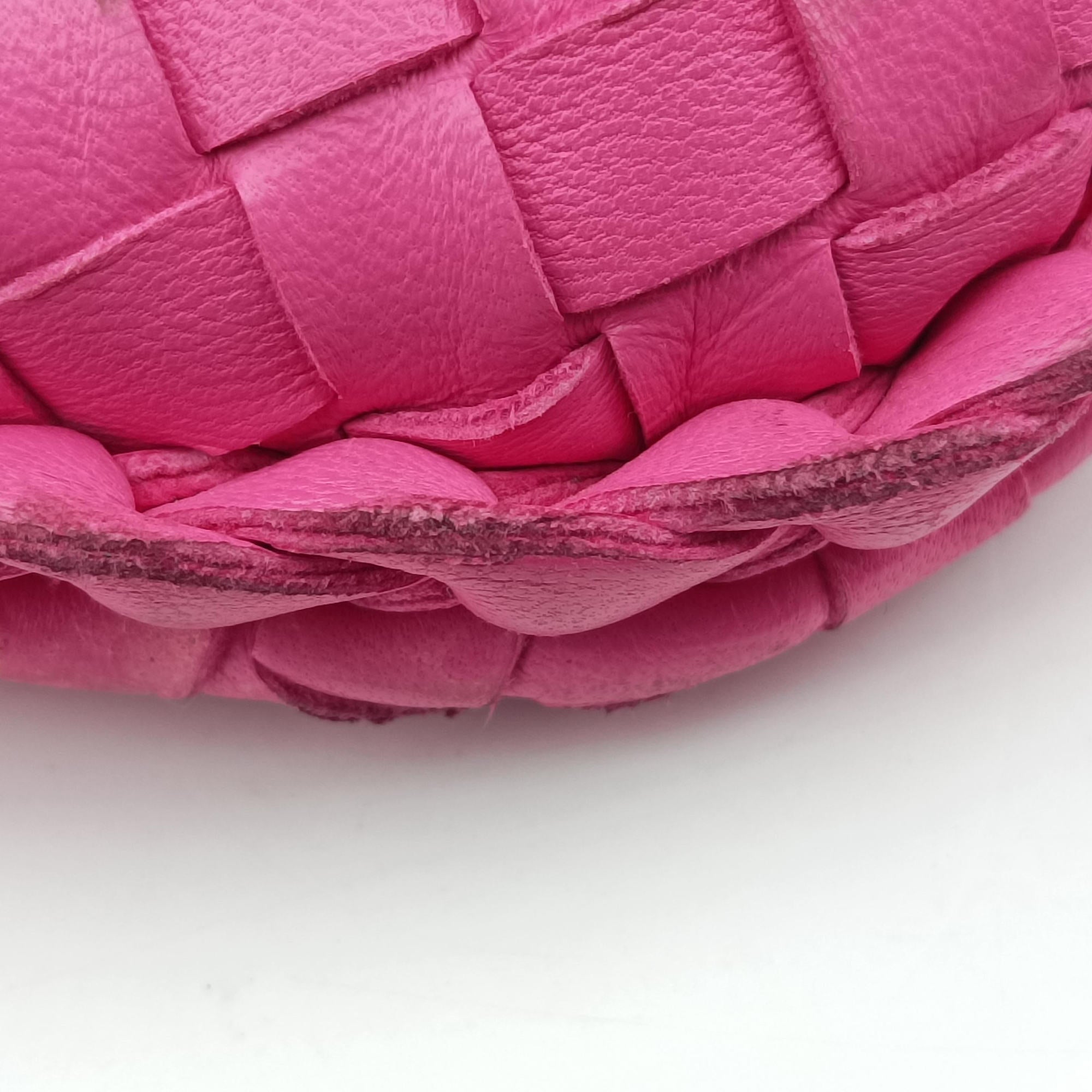 Secondhand Bottega Veneta Intrecciato Rose lambskin  handbag | stylenewstar