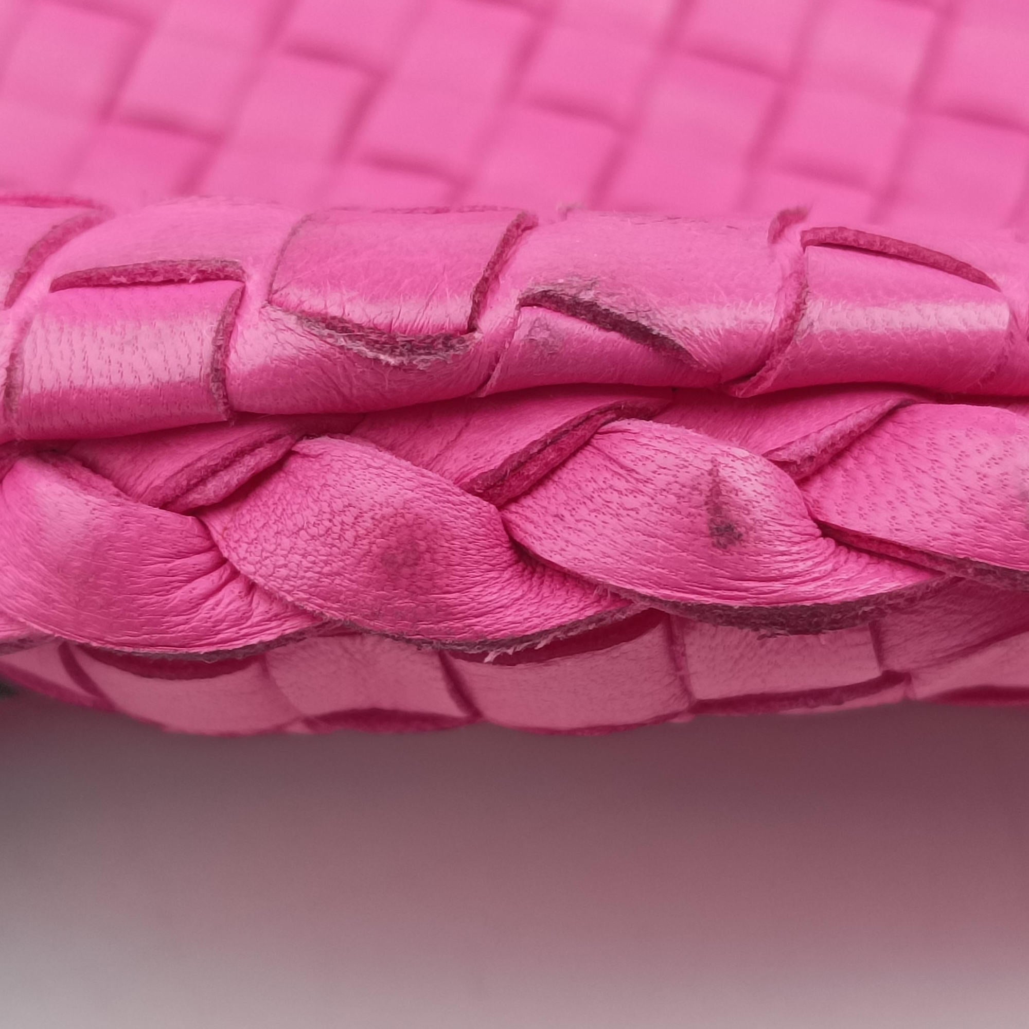 Secondhand Bottega Veneta Intrecciato Rose lambskin  handbag | stylenewstar
