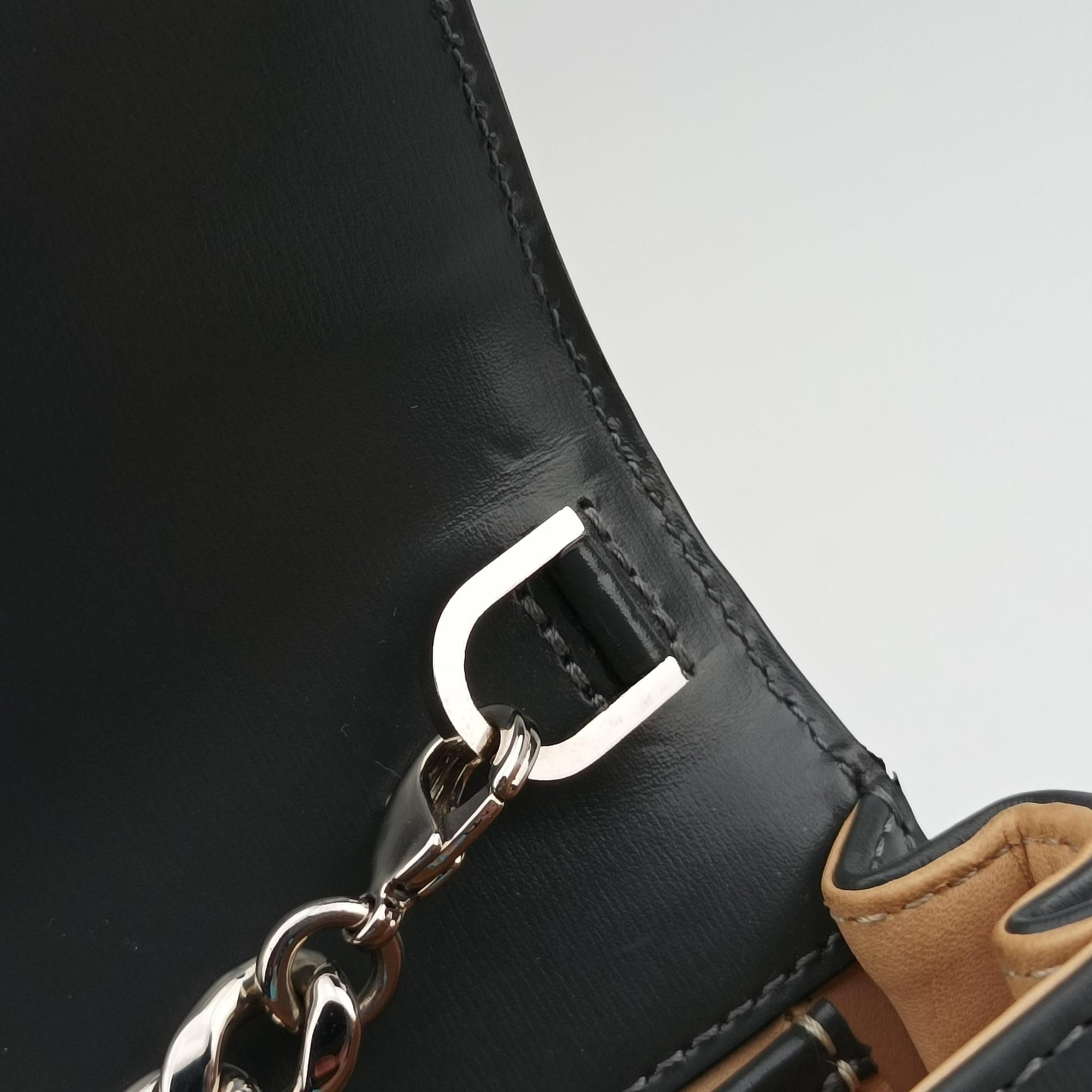 Pre-owned Delvaux Delvaux Tempete Pochette gray Leather  shoulderbag | stylenewstar