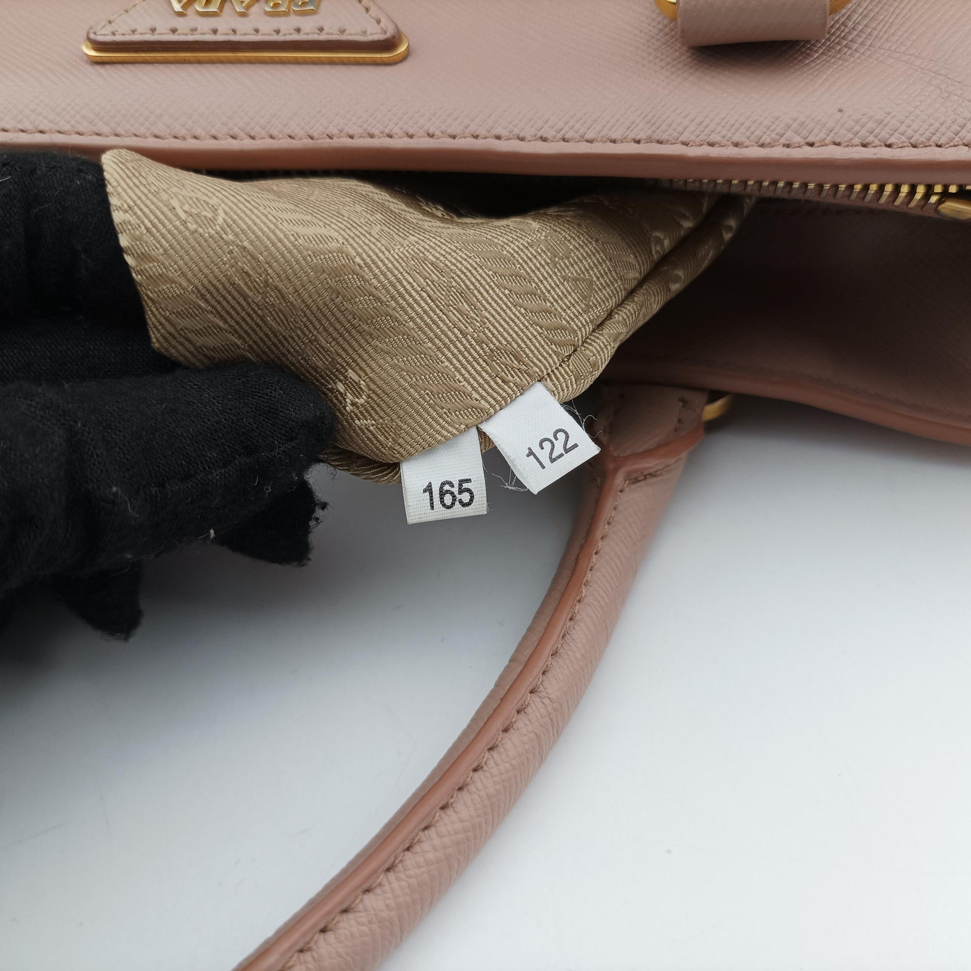 Pre-owned Prada Galleria Pink SAFFIANO Leather BN1786 shoulderbag | stylenewstar