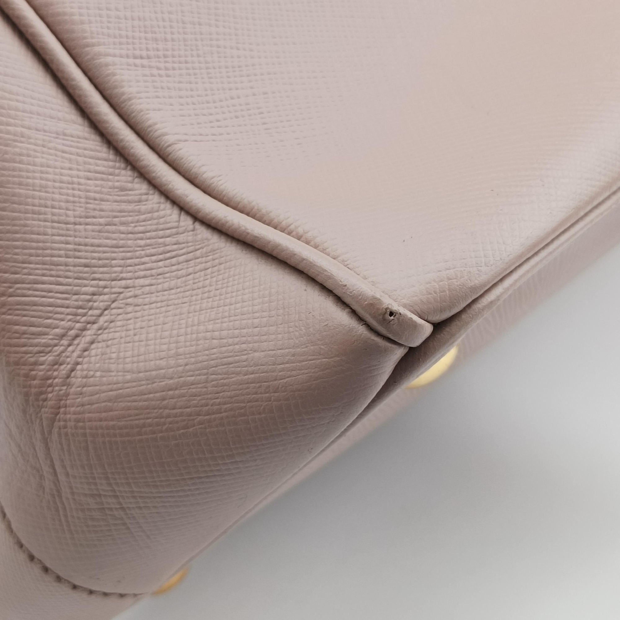 Pre-owned Prada Galleria Pink SAFFIANO Leather BN1786 shoulderbag | stylenewstar