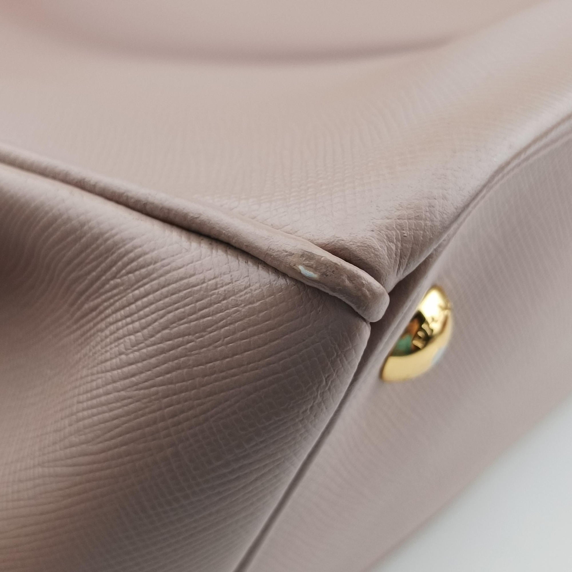 Pre-owned Prada Galleria Pink SAFFIANO Leather BN1786 shoulderbag | stylenewstar