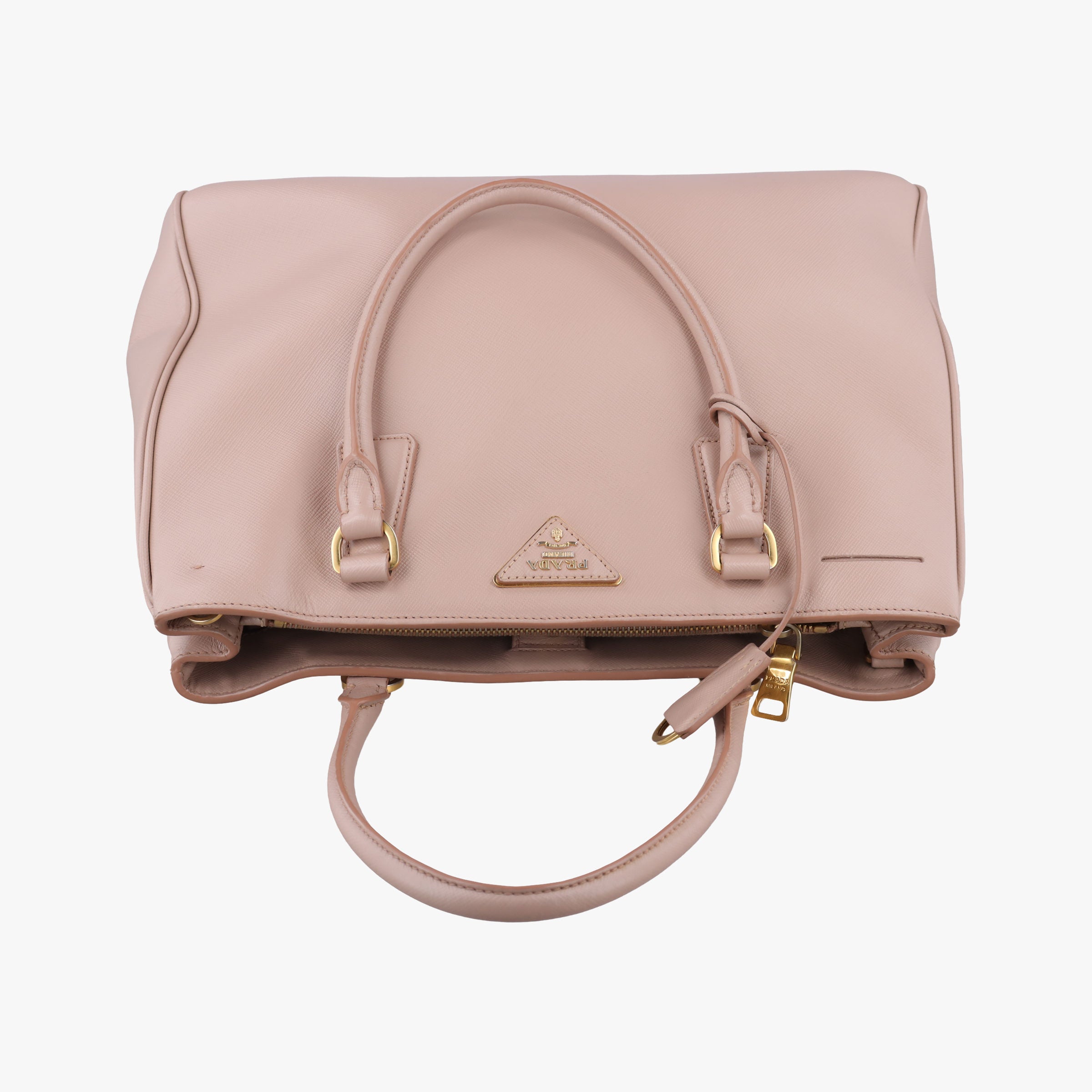Pre-owned Prada Galleria Pink SAFFIANO Leather BN1786 shoulderbag | stylenewstar