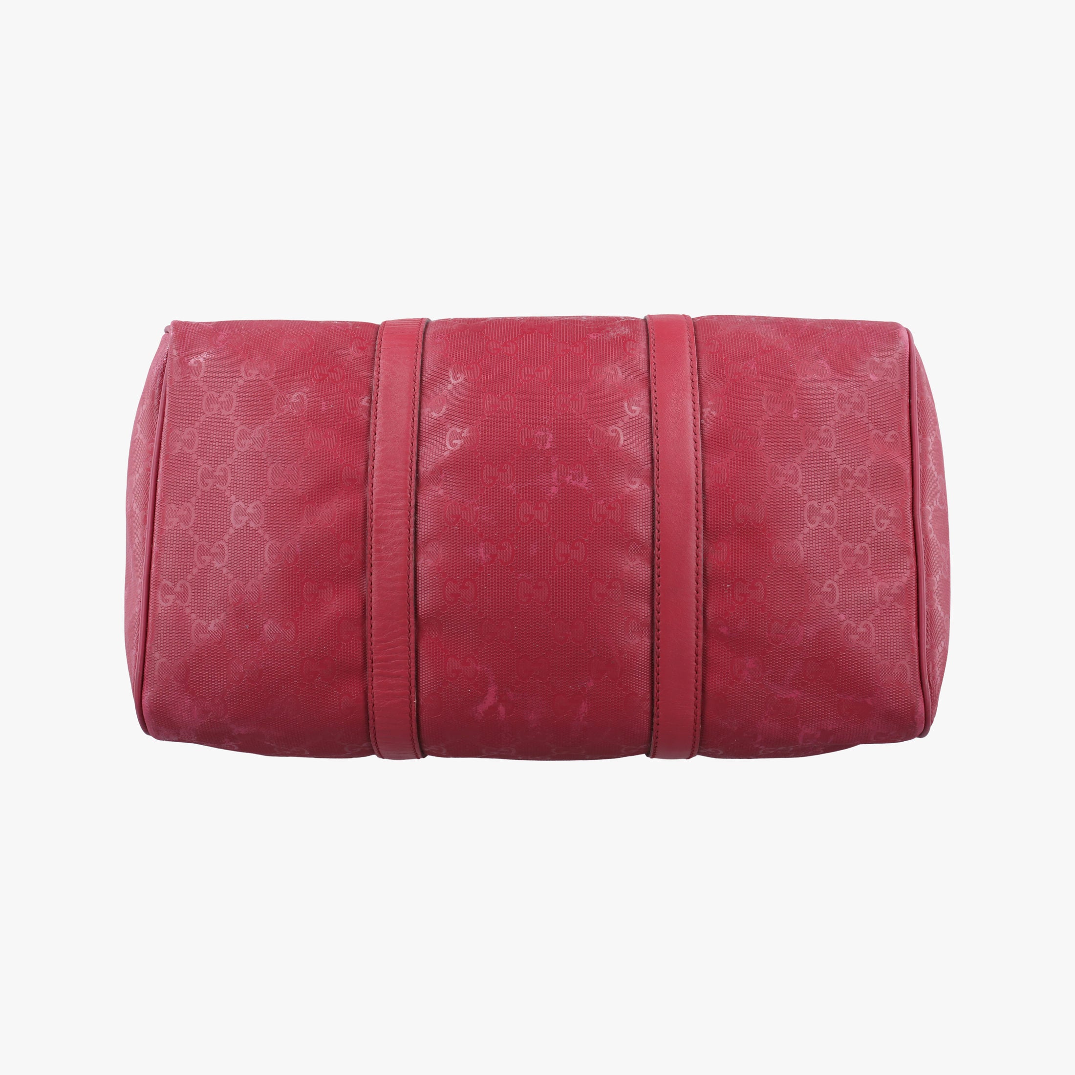 Pre-owned Gucci GG plus Spring Joy GG Supreme Red PVC coated canvas×Leather 193603 handbag | stylenewstar