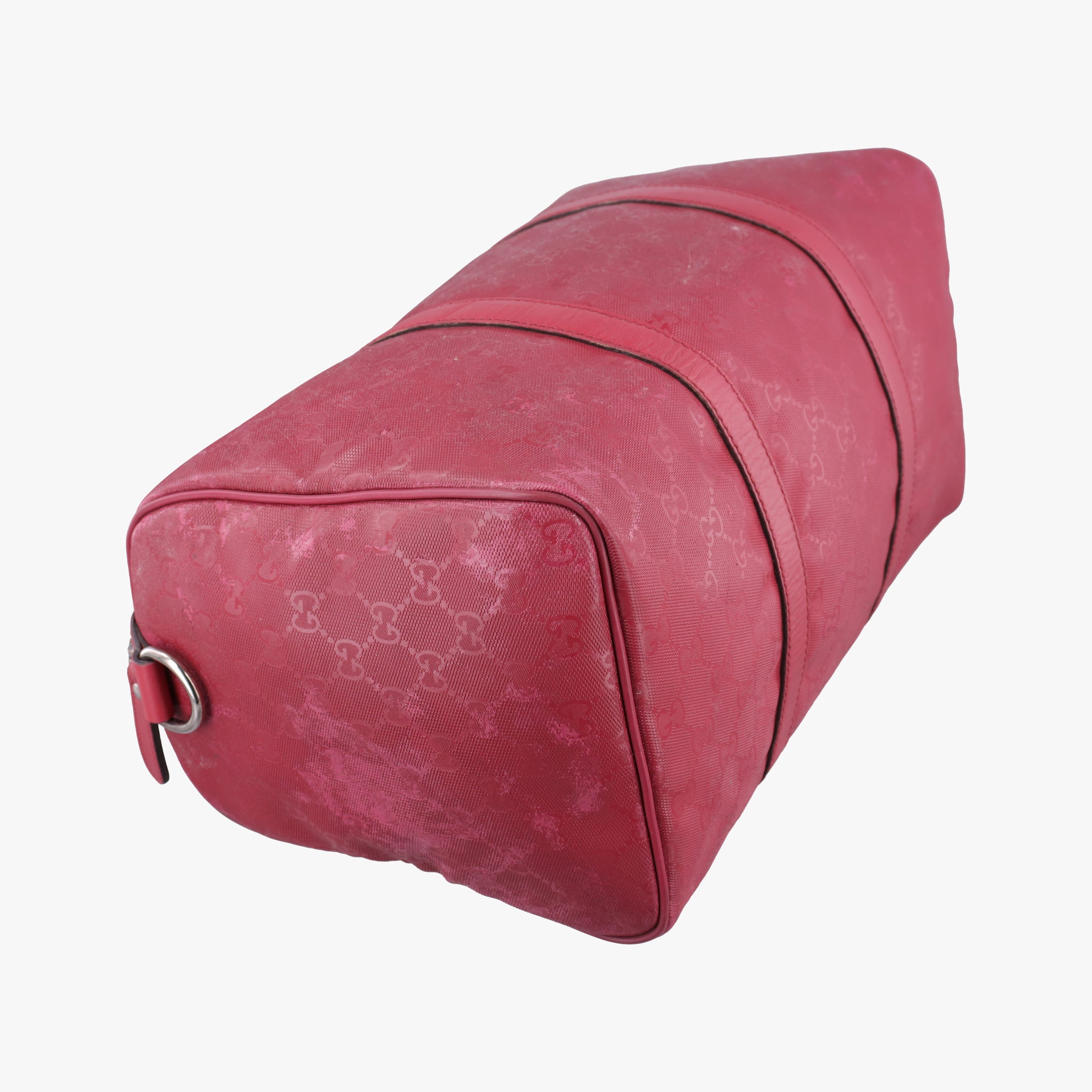 Pre-owned Gucci GG plus Spring Joy GG Supreme Red PVC coated canvas×Leather 193603 handbag | stylenewstar