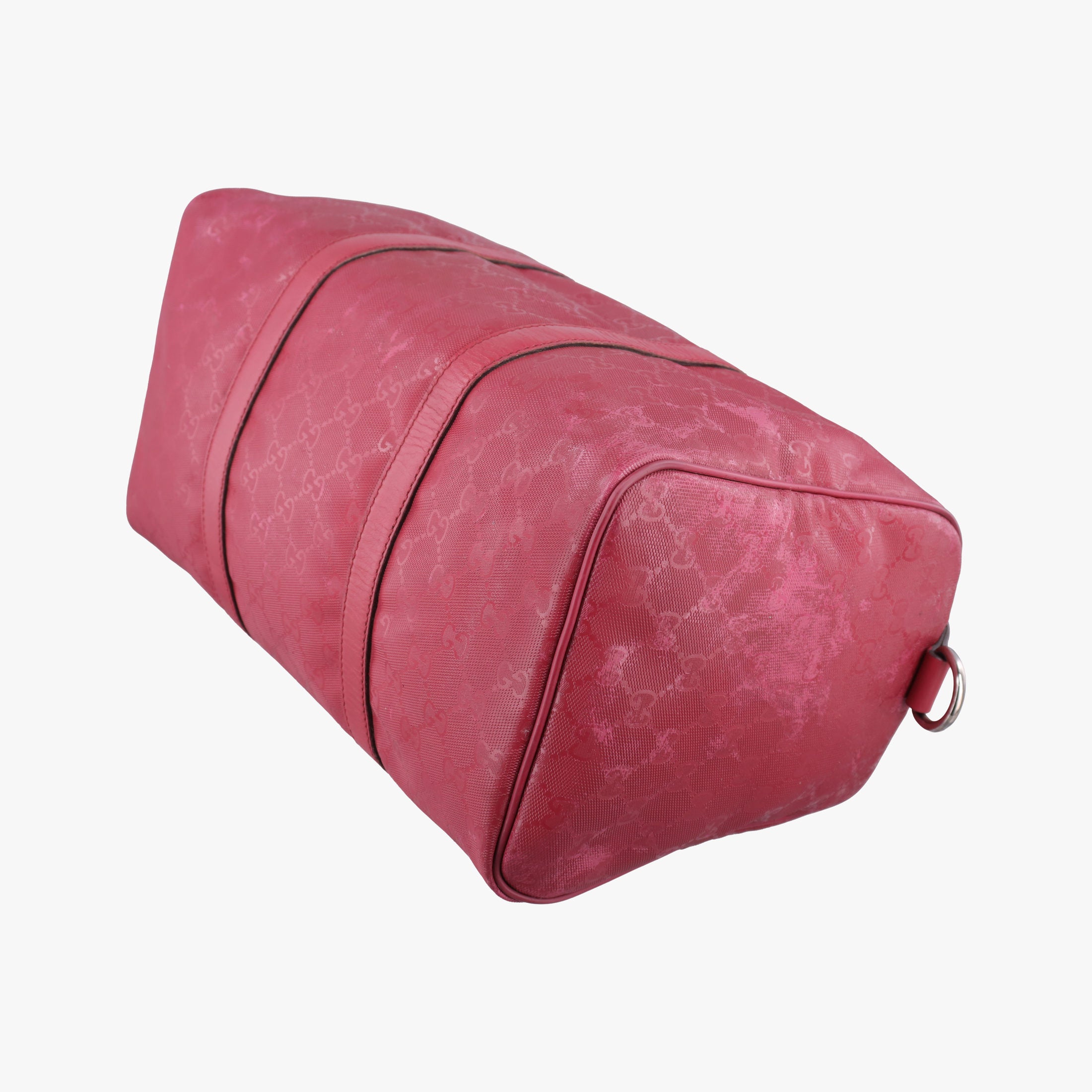 Pre-owned Gucci GG plus Spring Joy GG Supreme Red PVC coated canvas×Leather 193603 handbag | stylenewstar