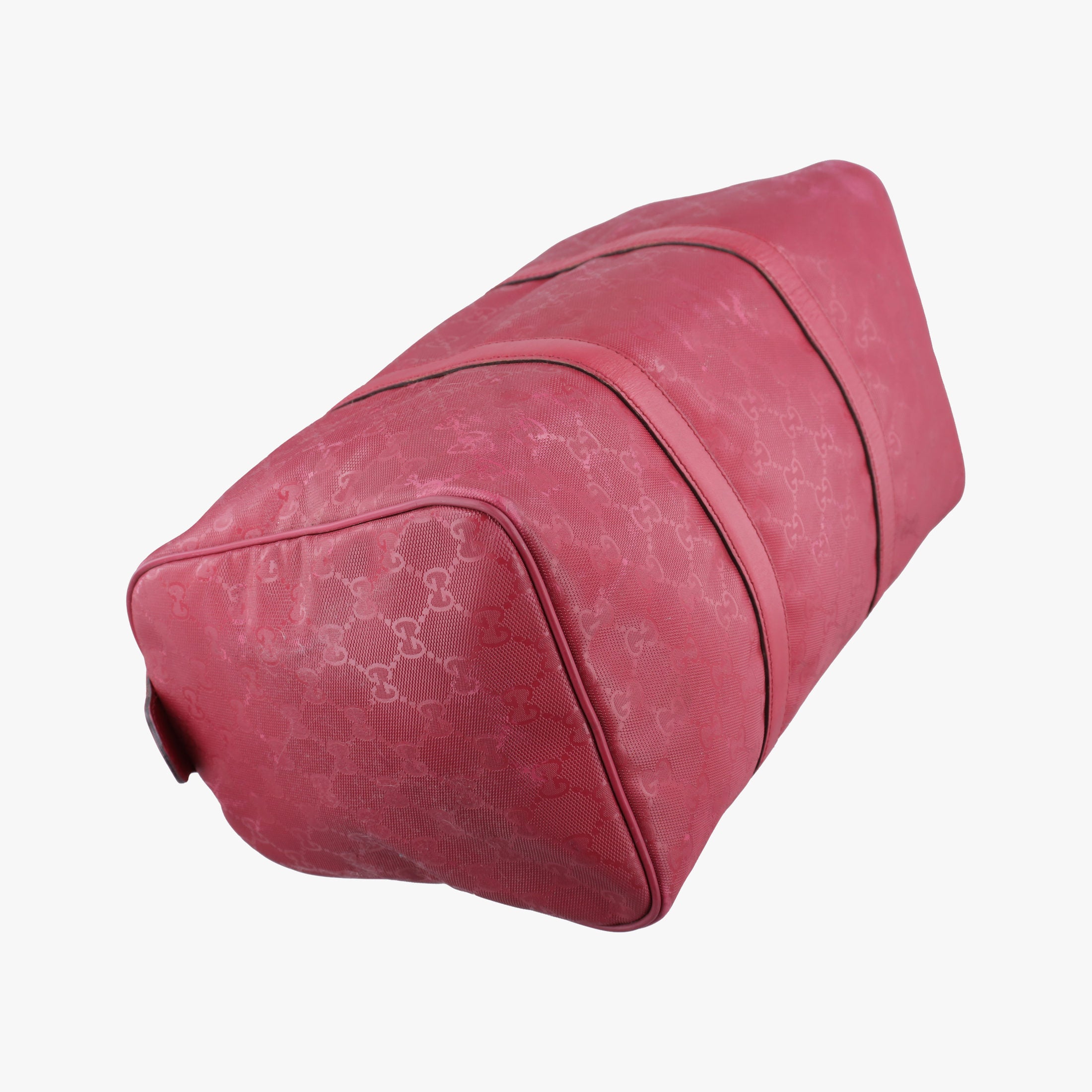 Pre-owned Gucci GG plus Spring Joy GG Supreme Red PVC coated canvas×Leather 193603 handbag | stylenewstar