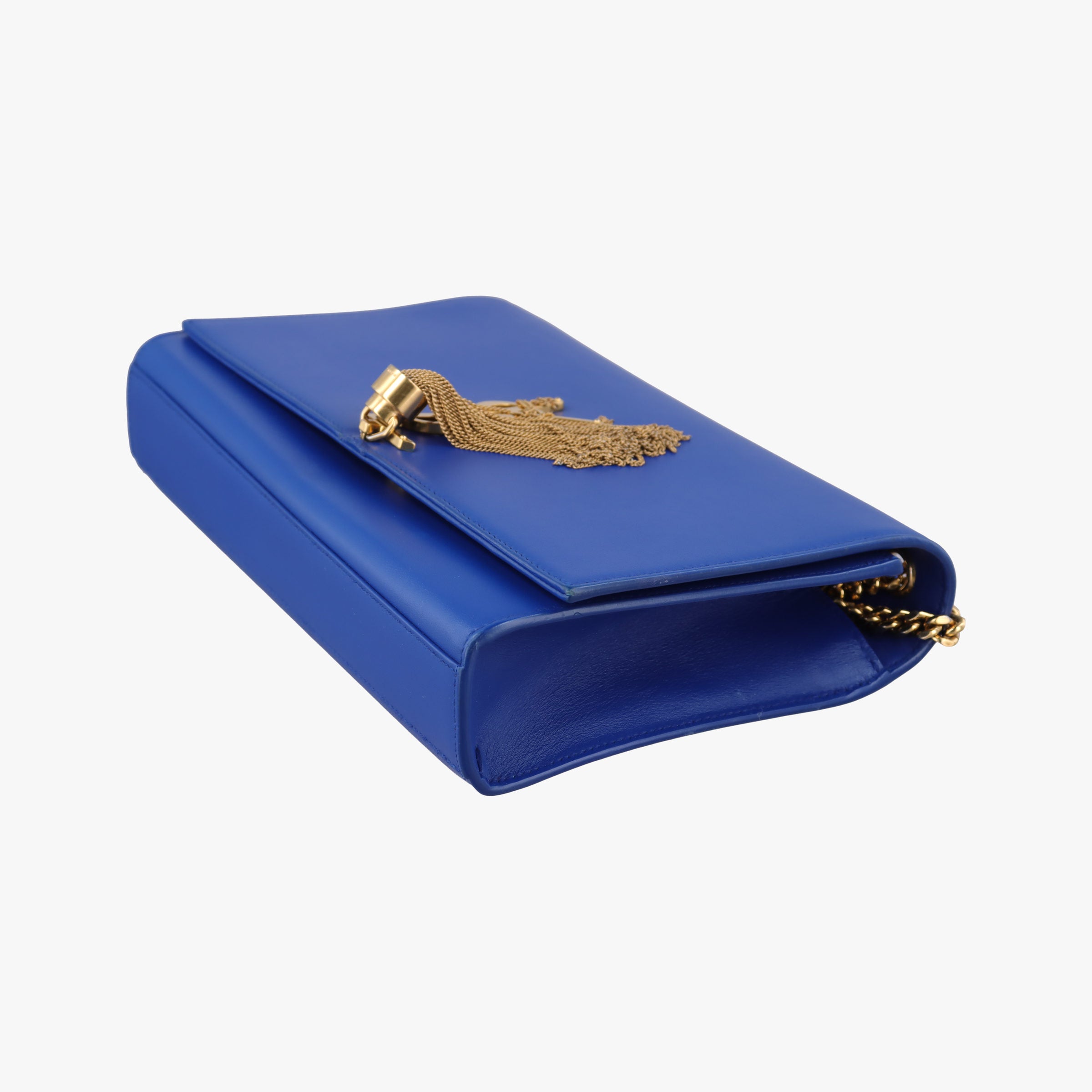 Pre-owned Yves Saint Laurent KATE Blue Leather 354119 shoulderbag | stylenewstar