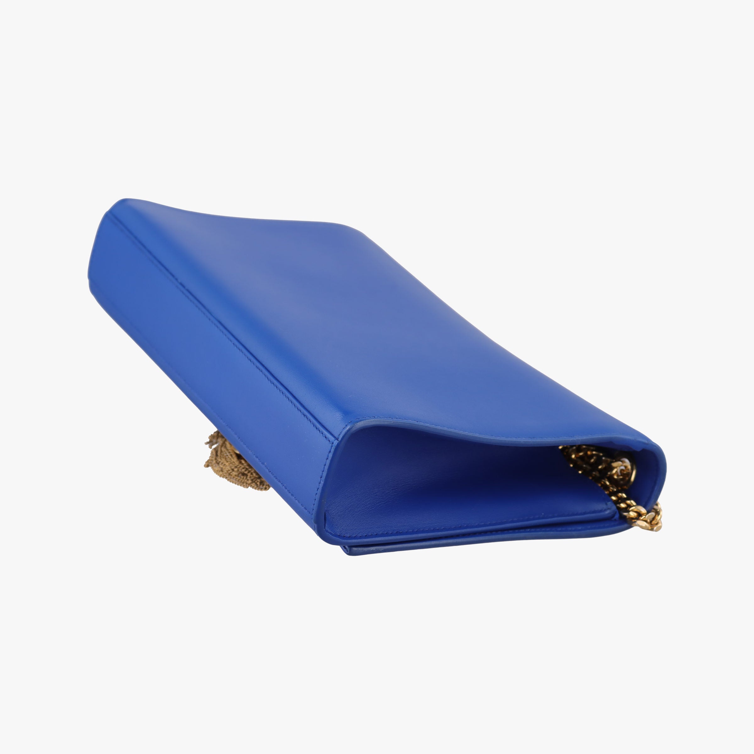 Pre-owned Yves Saint Laurent KATE Blue Leather 354119 shoulderbag | stylenewstar